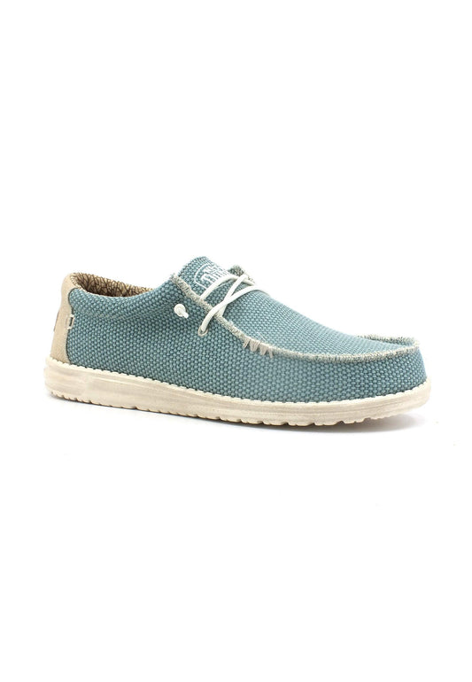 HEY DUDE Wally Braided Sneaker Vela Uomo Aqua 40003-449 - Sandrini Calzature e Abbigliamento
