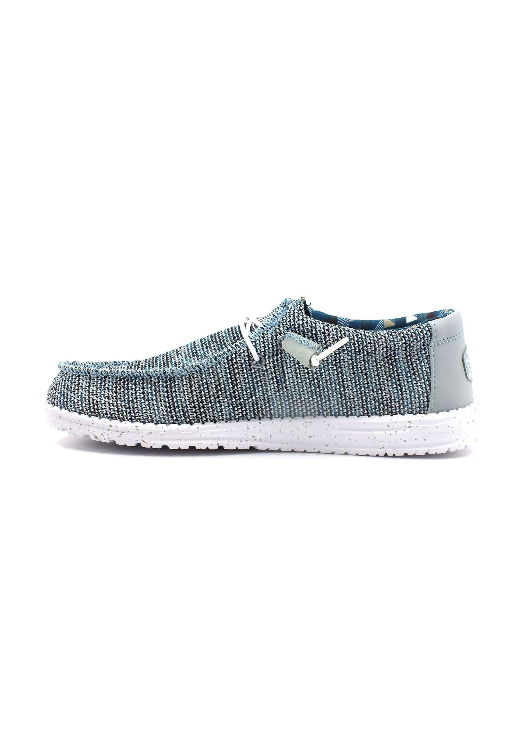 HEY DUDE Wally Sox Sneaker Vela Uomo Ice Grey 40019-1HN - Sandrini Calzature e Abbigliamento