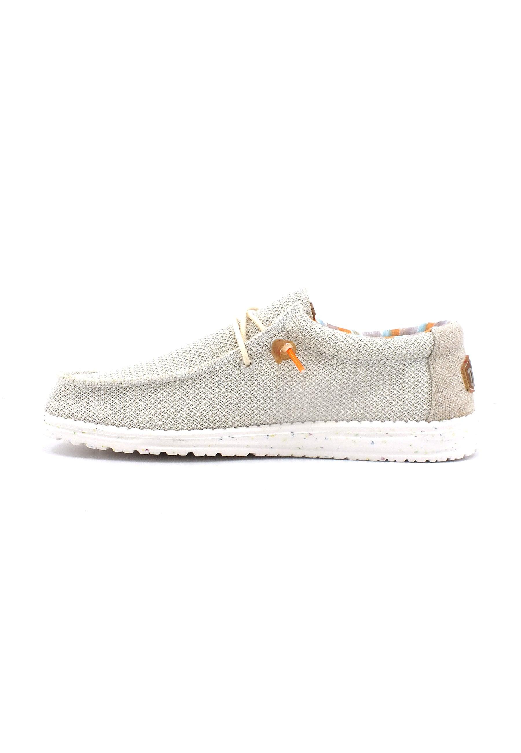HEY DUDE Wally Stretch Sneaker Vela Uomo Tofu 40008-2BJ - Sandrini Calzature e Abbigliamento