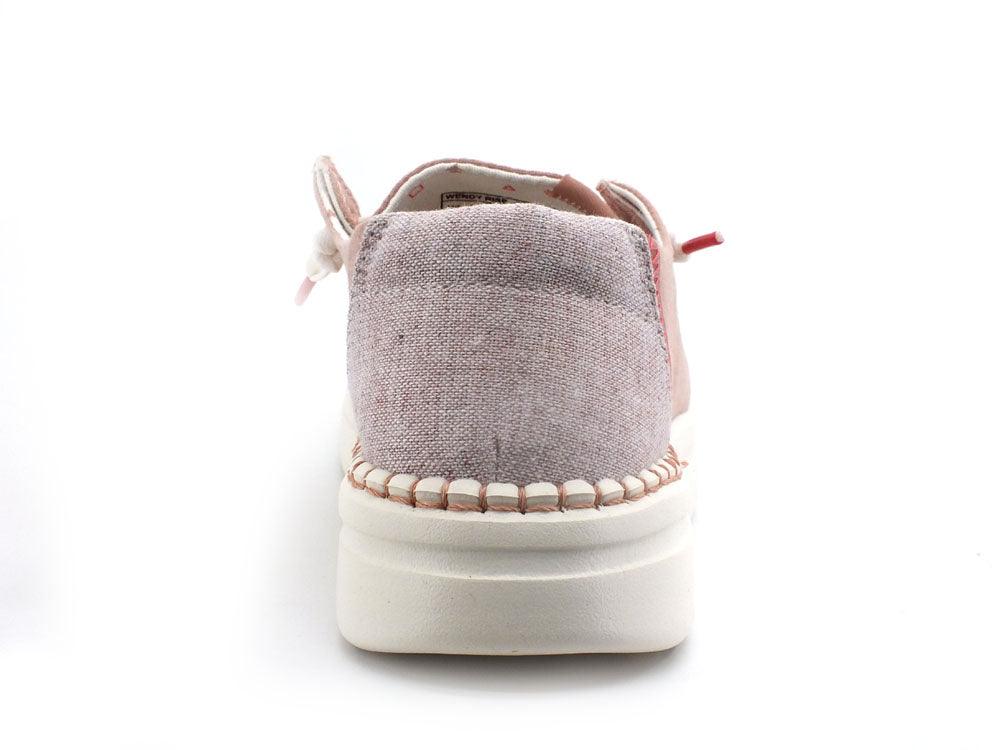 HEY DUDE Wendy Rise Scarpa Vela Lacci Chambray Rose Rosa 121945031 - Sandrini Calzature e Abbigliamento