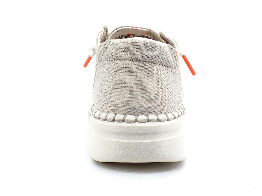 HEY DUDE Wendy Rise Sneaker Scarpa Vela Chambray Sandshell 121940407 - Sandrini Calzature e Abbigliamento