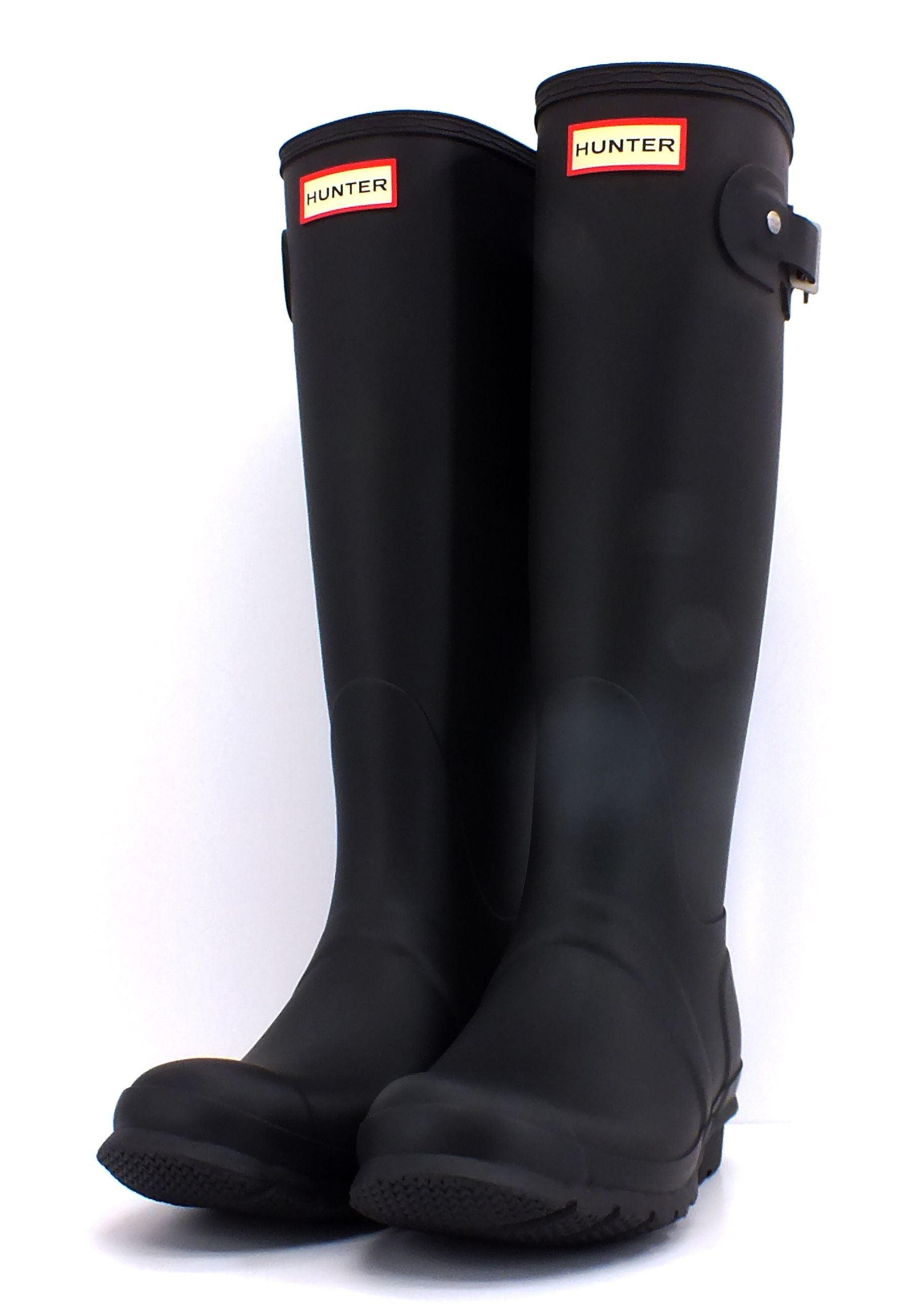 HUNTER Stivale Womens Original Tall Donna Black WFT1000RMA - Sandrini Calzature e Abbigliamento