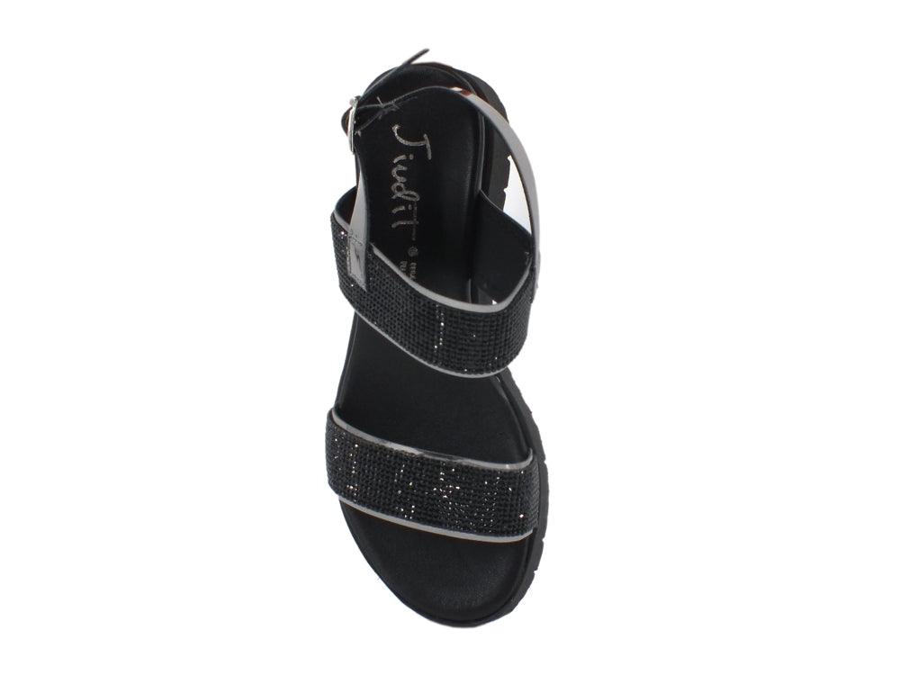 JIUDIT Sandalo Nero 76152 - Sandrini Calzature e Abbigliamento