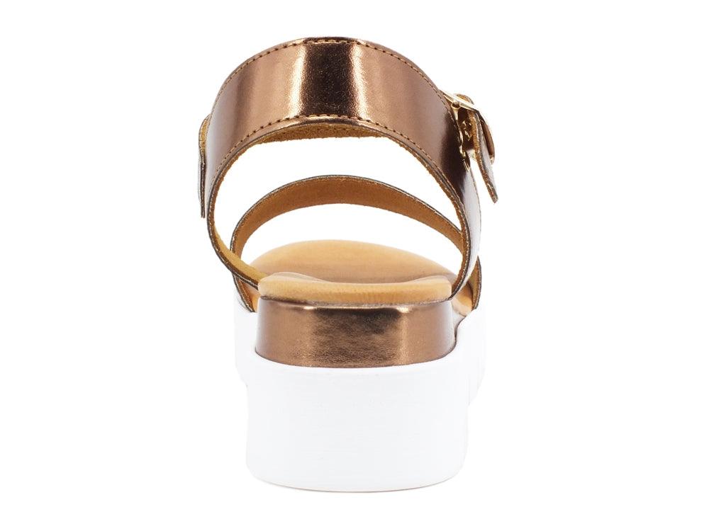 JIUDIT Sandalo Zeppa Bronzo 40735 - Sandrini Calzature e Abbigliamento