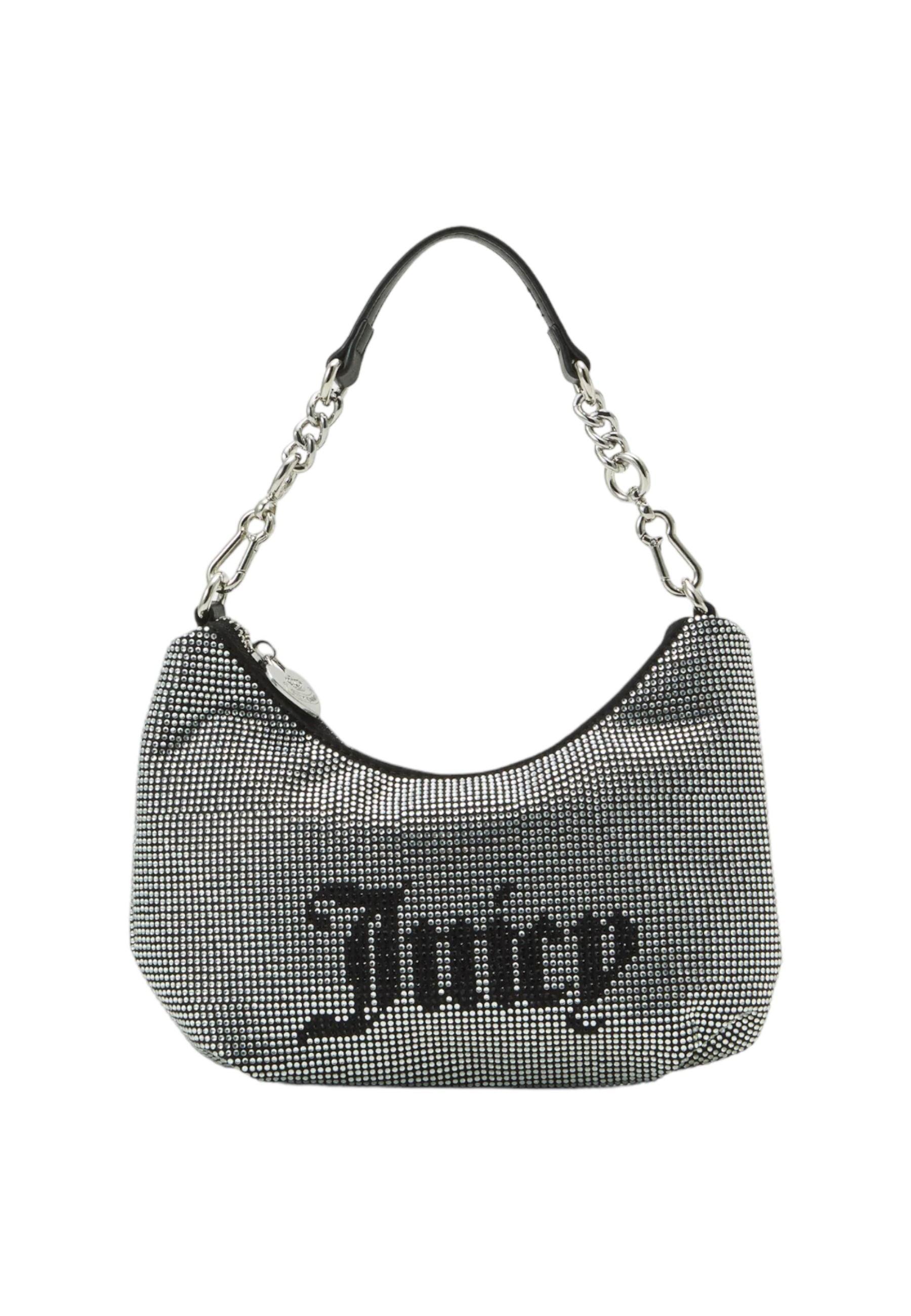 JUICY COUTURE Hazel Borsa Hobo Black Argento BIJH95359WZC000 - Sandrini Calzature e Abbigliamento