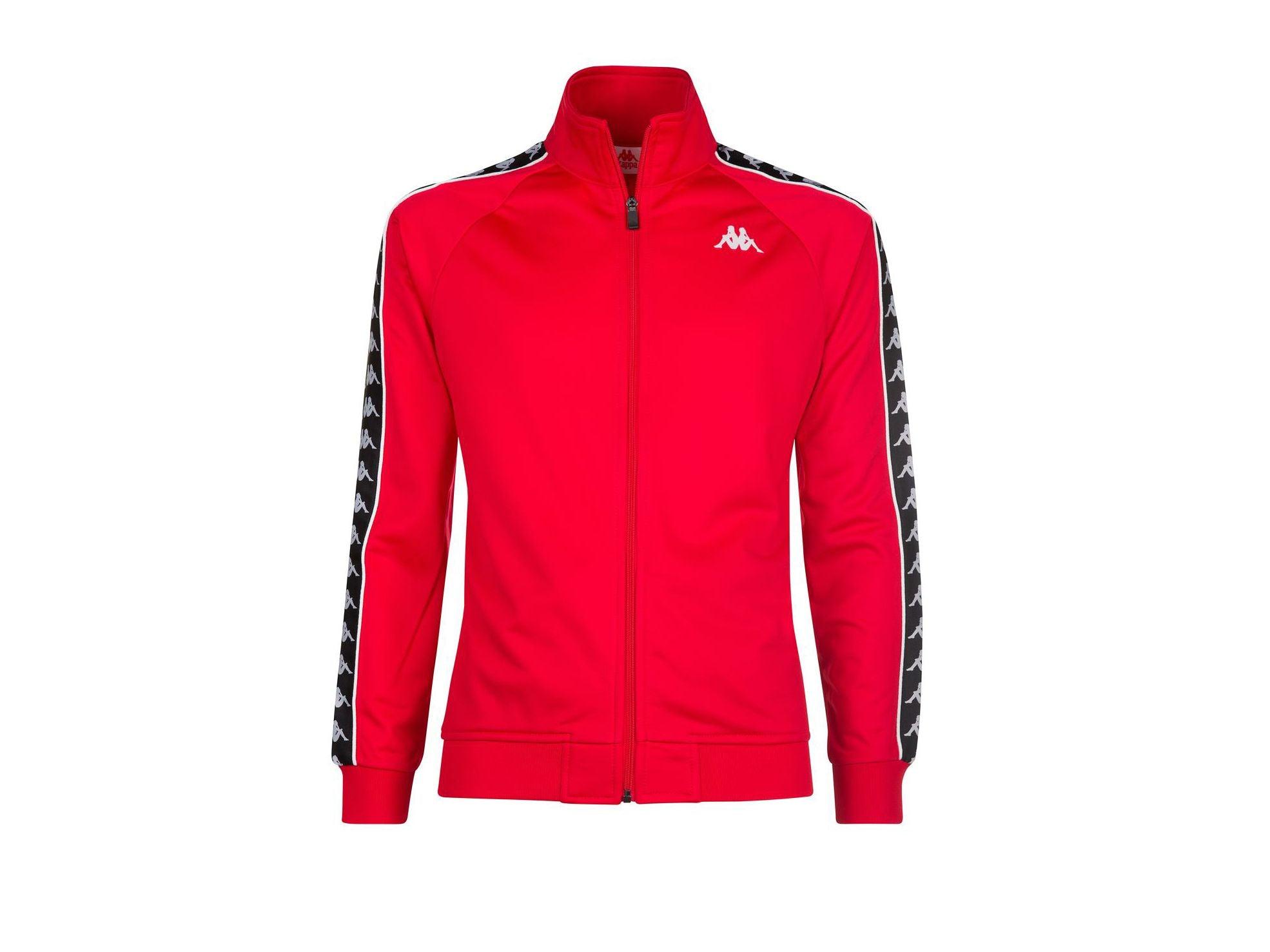 KAPPA 222 Banda Anniston Slim Felpa Unisex Red Black 301EFU0F67 - Sandrini Calzature e Abbigliamento