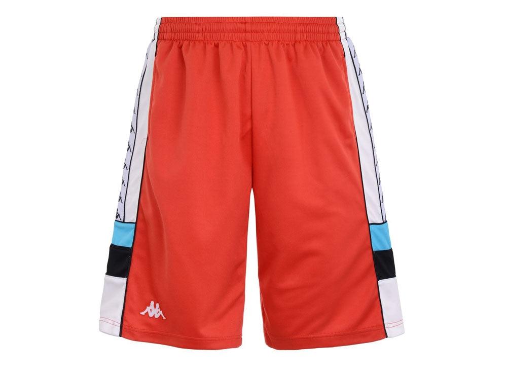 KAPPA 222 Banda Arawa Pantaloncino Uomo Red Wt Black Turq 303WBR0 - Sandrini Calzature e Abbigliamento