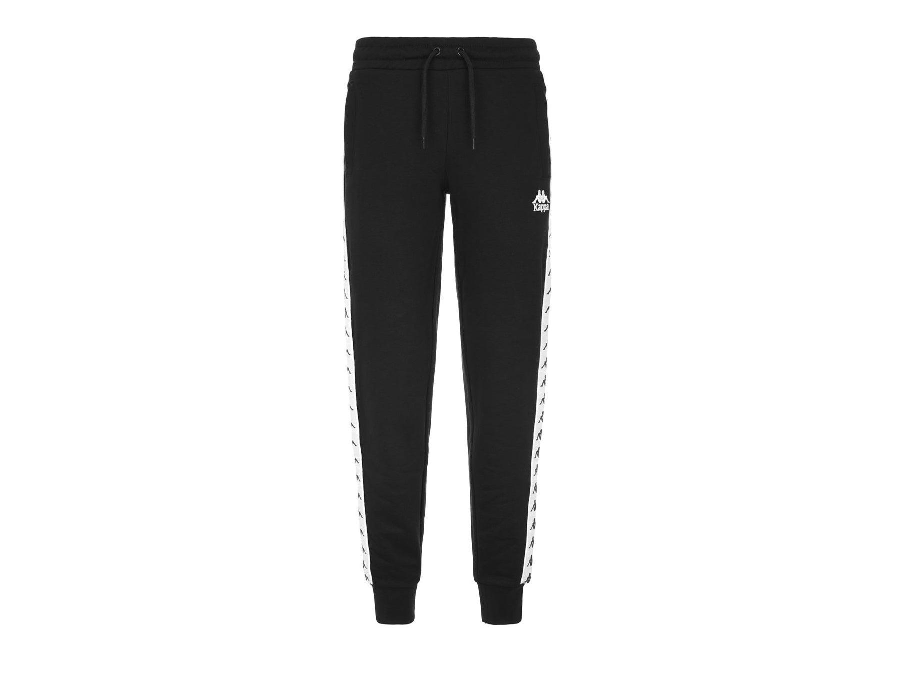 KAPPA 222 Banda Barnu 2 Pantalone Tuta Unisex Black White 311BHBWA9F - Sandrini Calzature e Abbigliamento