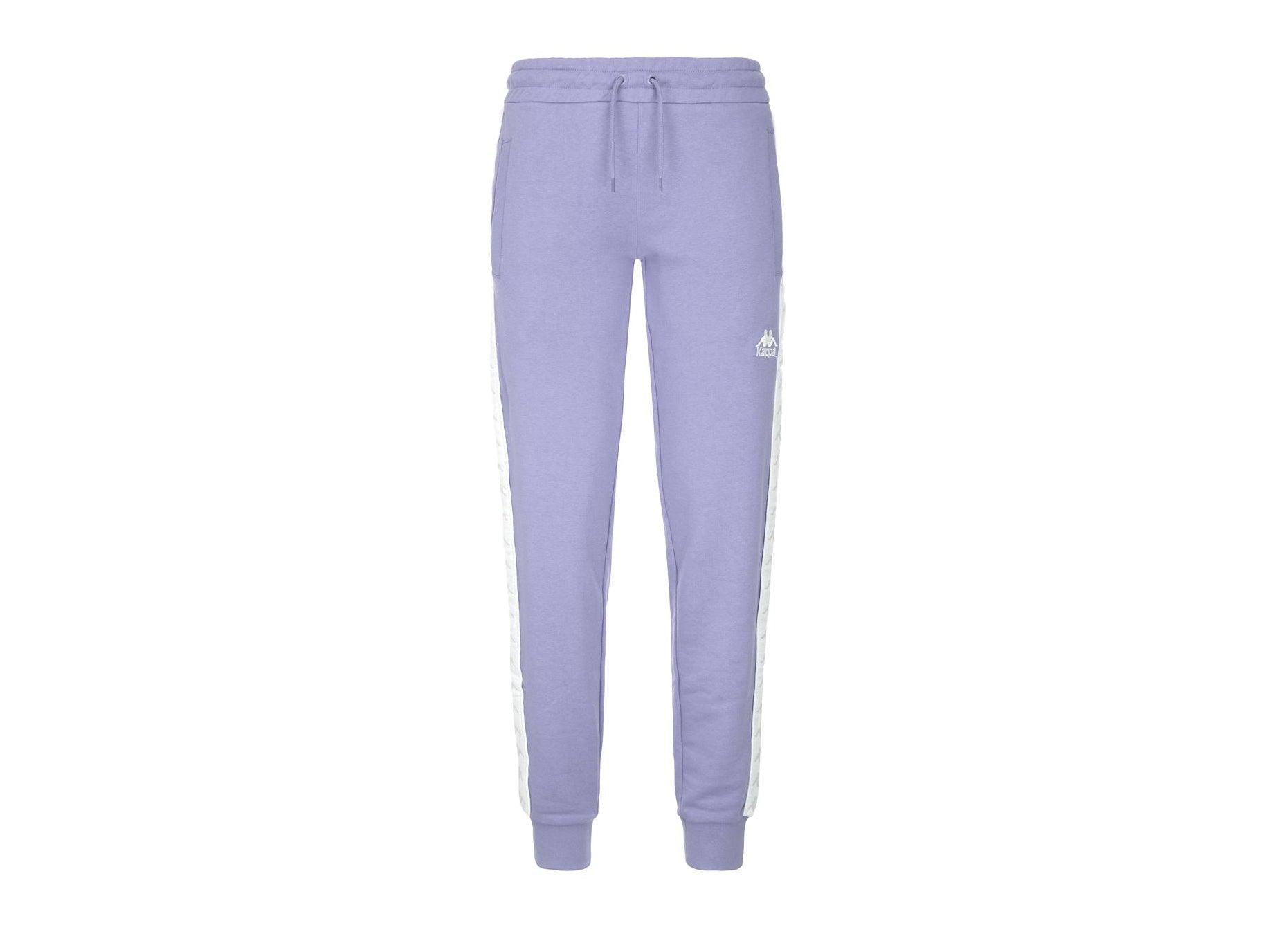 KAPPA 222 Banda Barnu 2 Pantaloni Lunghi Tuta Lilac White Grey 311BHBW - Sandrini Calzature e Abbigliamento