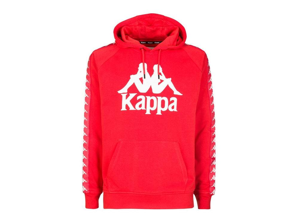 KAPPA 222 Banda Hurtados Felpa Uomo Red Blaze White 3111HWW - Sandrini Calzature e Abbigliamento