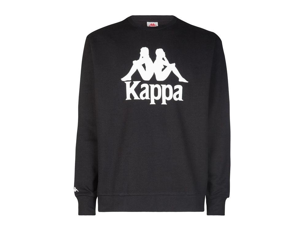 KAPPA Authentic Telas Felpa Uomo Black White 3111G9W - Sandrini Calzature e Abbigliamento