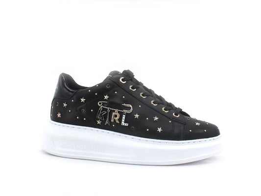 KARL LAGERFELD Kapri Charm Sneaker Borchie Star Black Gold KL62579 - Sandrini Calzature e Abbigliamento