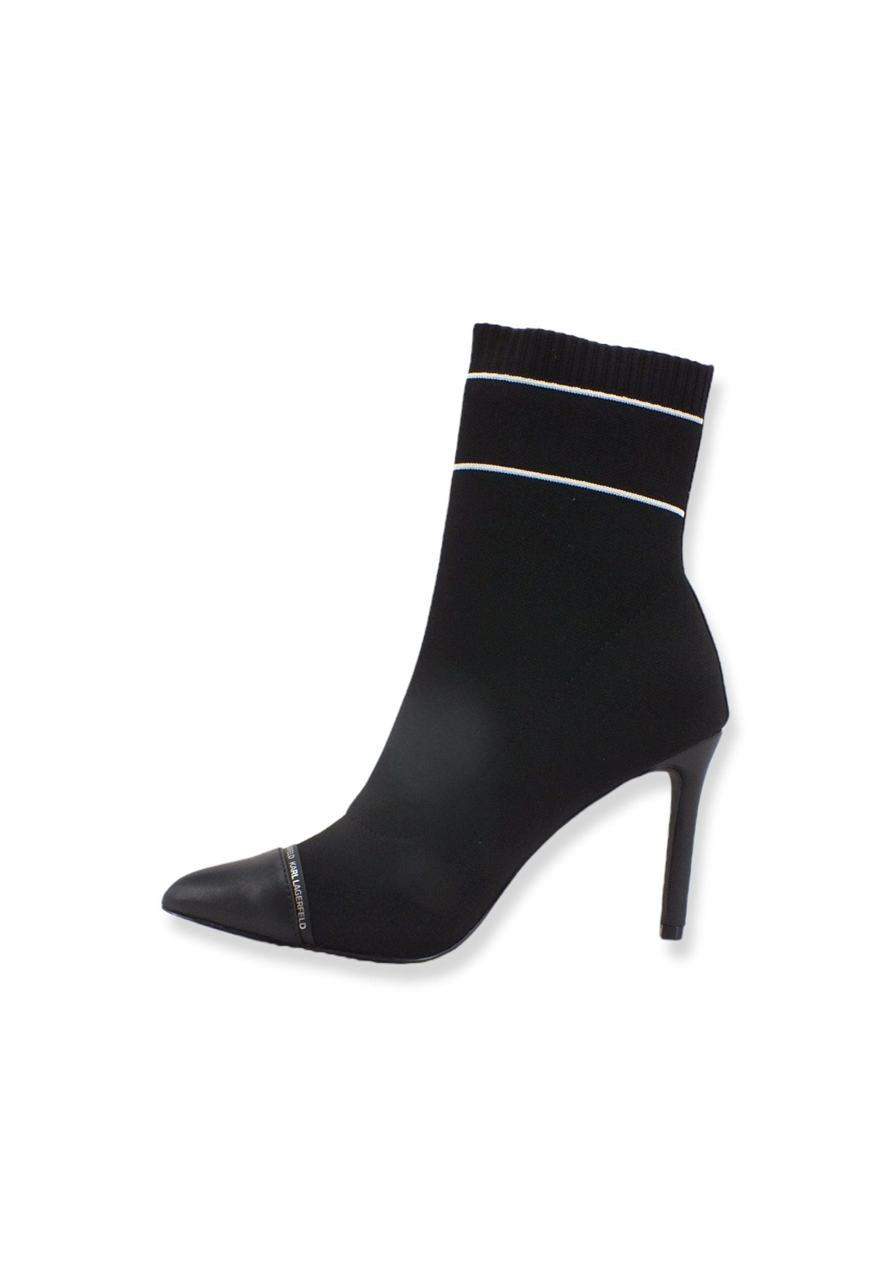 KARL LAGERFELD Pandara Décolléte Calzino Black Knit KL31362 - Sandrini Calzature e Abbigliamento