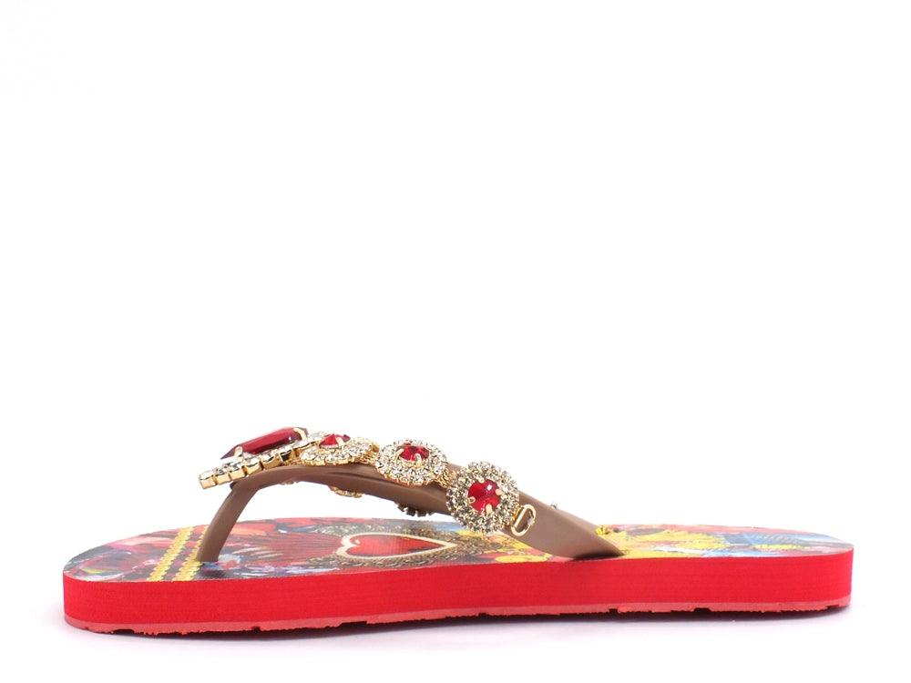L.A. WATER Mystical Infradito Red Multi 02140A - Sandrini Calzature e Abbigliamento