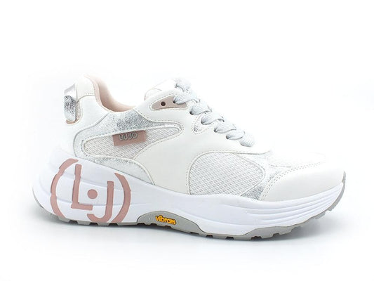 LIU JO 12:12 03 Sneaker Spreading Vibram White BA2087EX030 - Sandrini Calzature e Abbigliamento