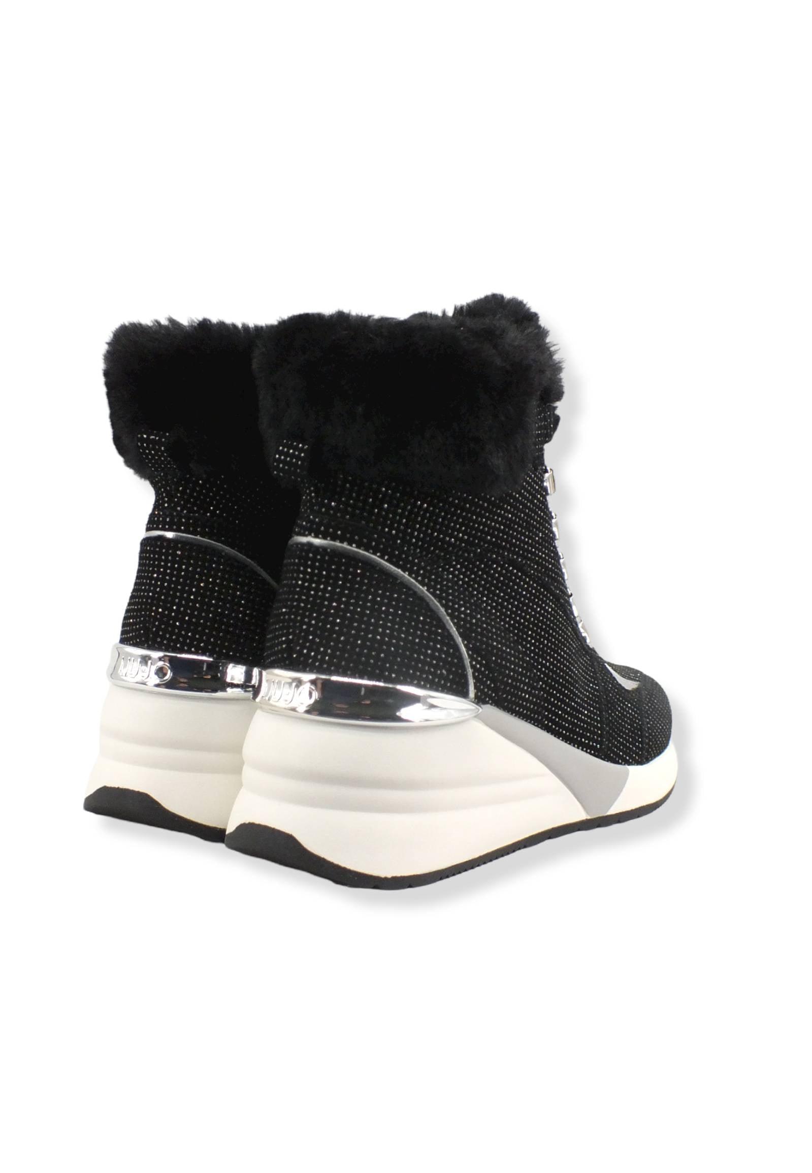 LIU JO Alyssa 05 Sneaker Zeppa Donna Black BF2031PX164 - Sandrini Calzature e Abbigliamento