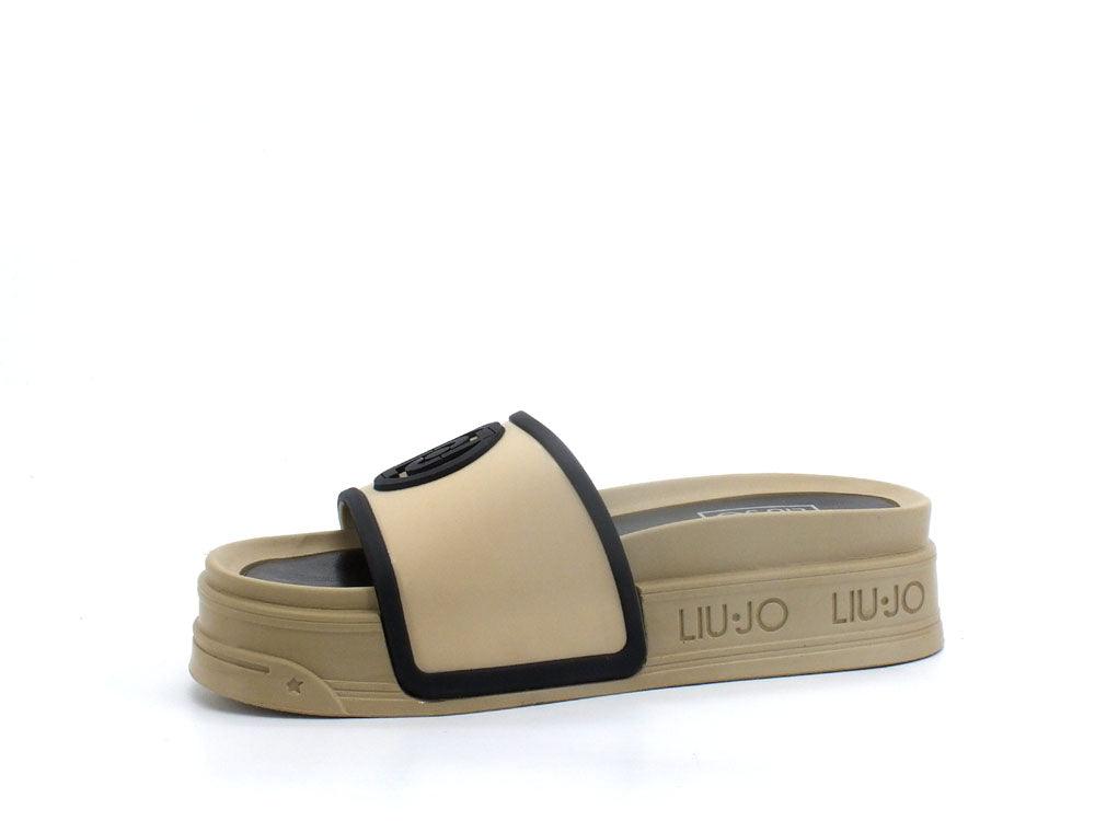 LIU JO Cecy 08 Slipper TPU Platform Sand Black SA2287EX131 - Sandrini Calzature e Abbigliamento