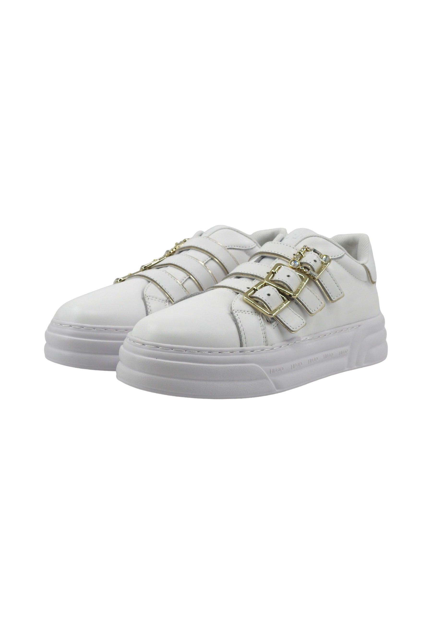 LIU JO Cleo 30 Sneaker Donna White Gold BA4019PX179 - Sandrini Calzature e Abbigliamento