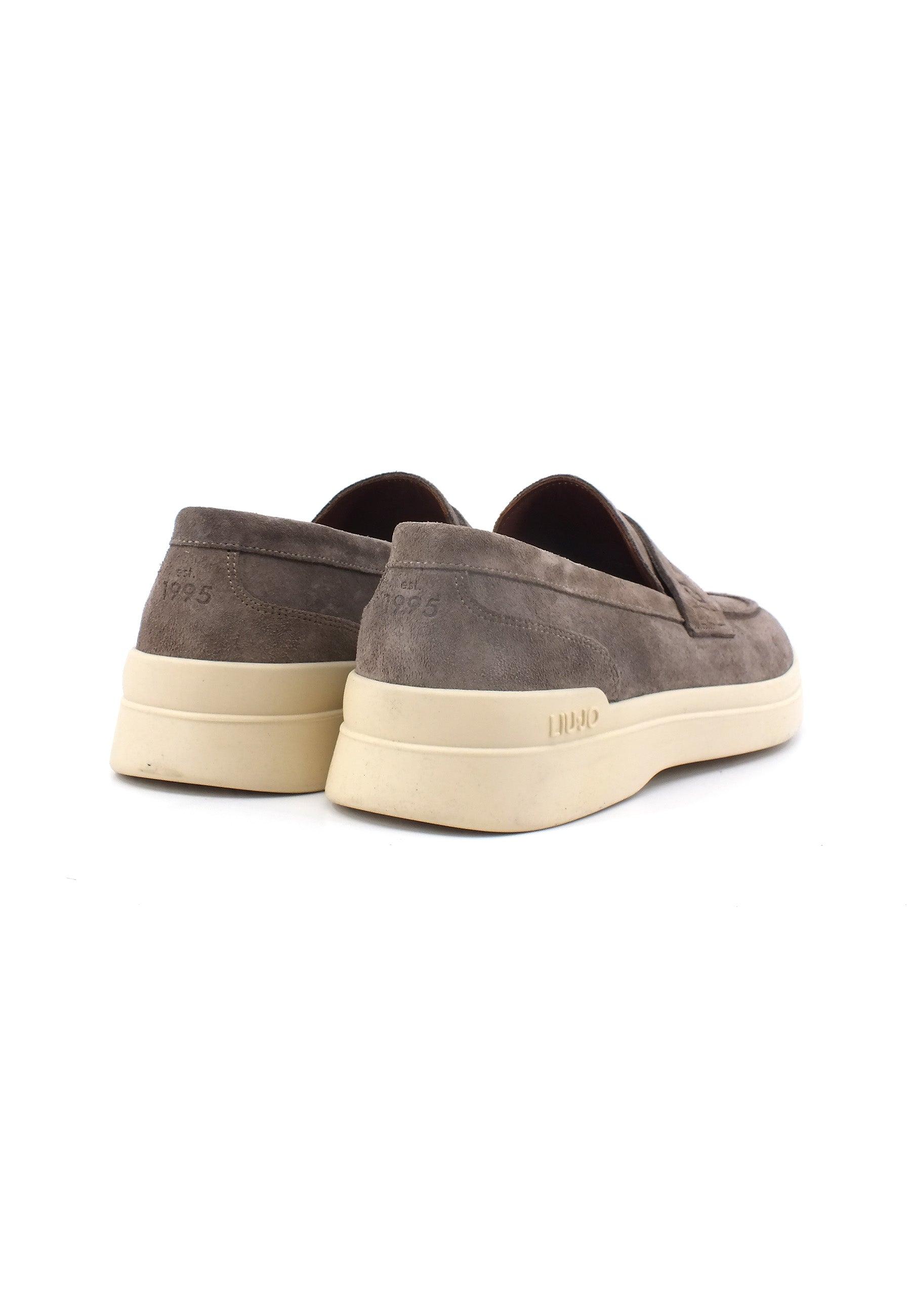 LIU JO Duke 01 Mocassino Uomo Taupe Grigio 7G3015PX002 - Sandrini Calzature e Abbigliamento
