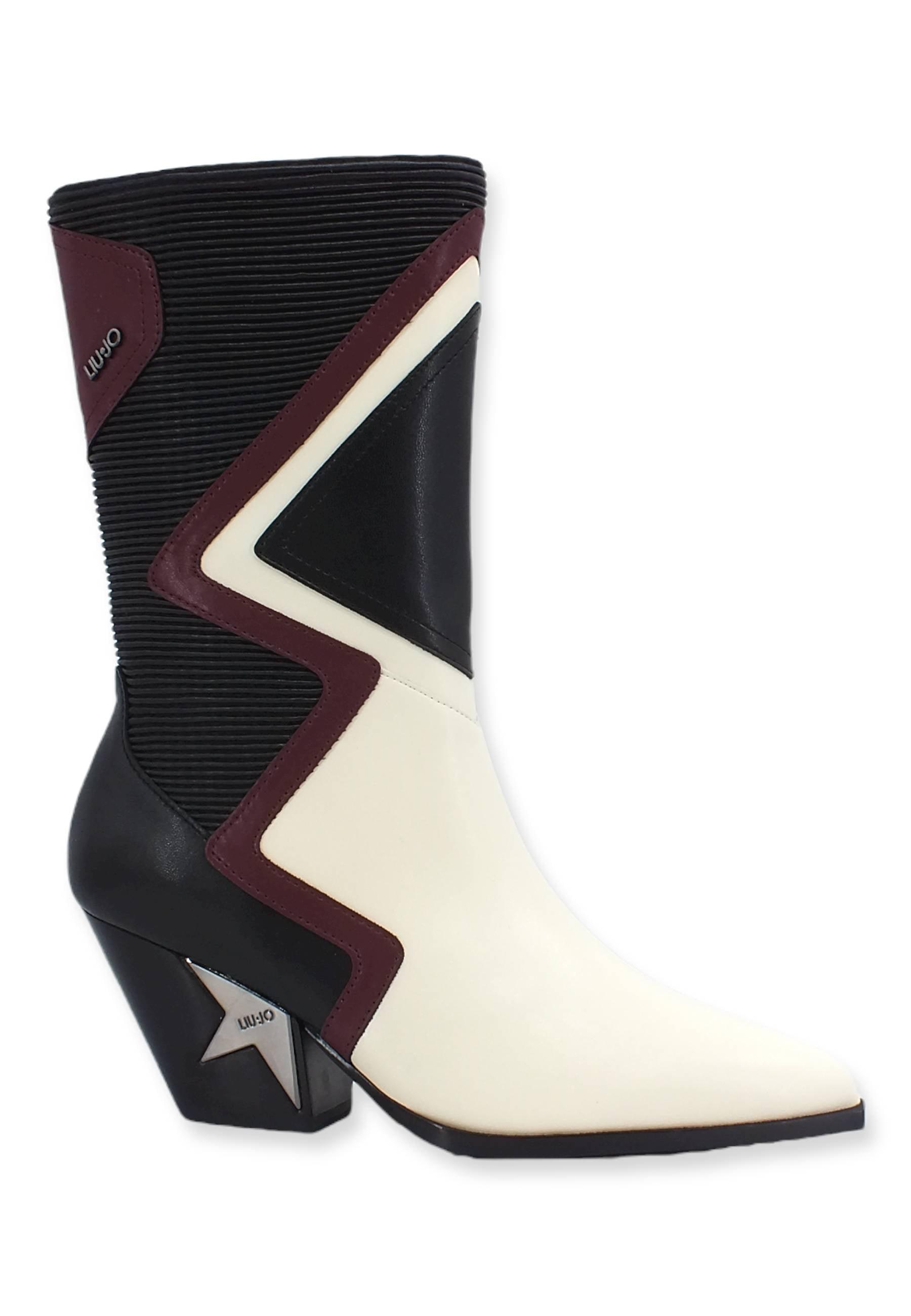LIU JO Elide 12 Stivaletto Texano Donna Conchiglia Black SF2203EX014 - Sandrini Calzature e Abbigliamento