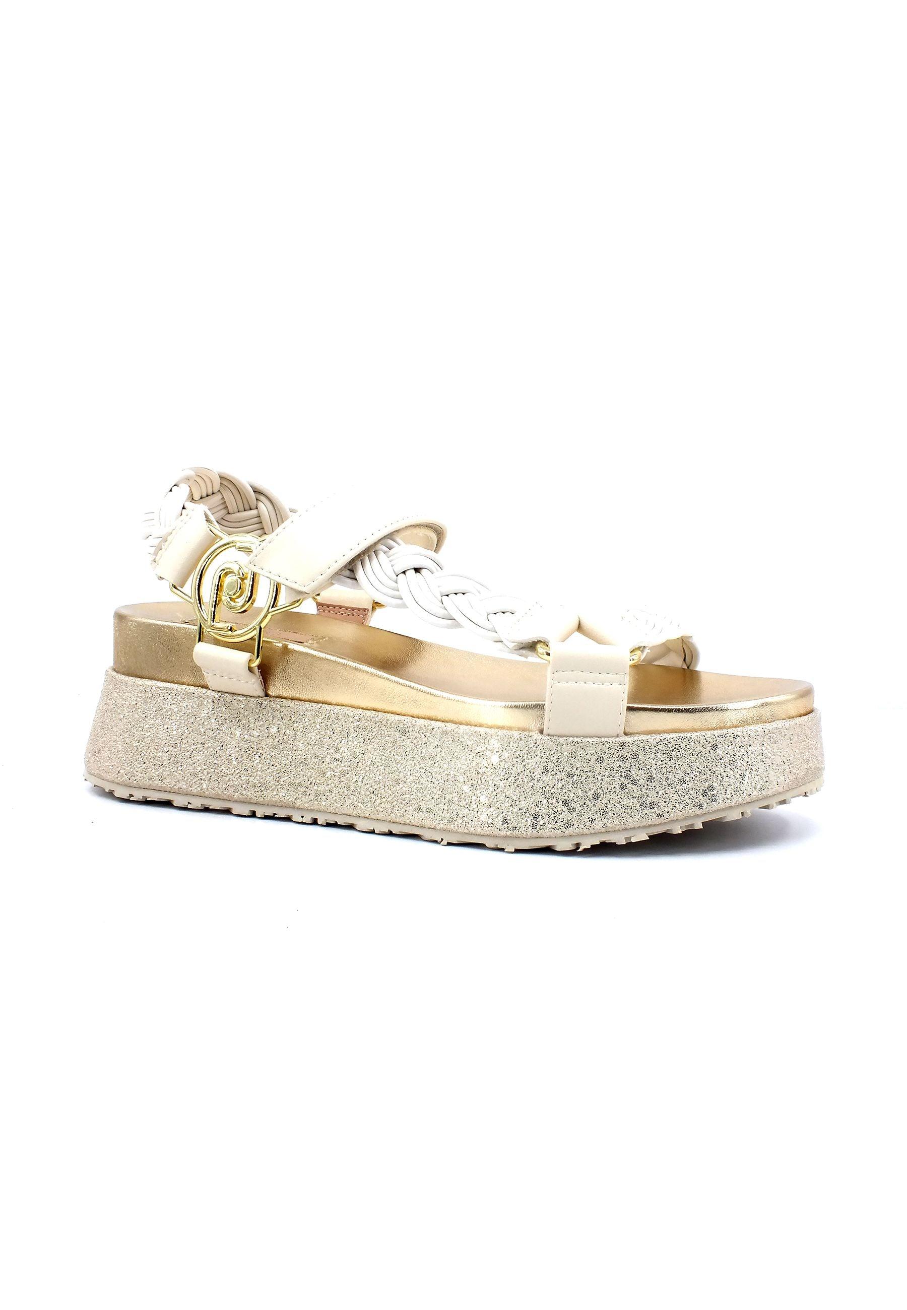 LIU JO Frida 20 Sandalo Donna White Butter SA3021EX014 - Sandrini Calzature e Abbigliamento
