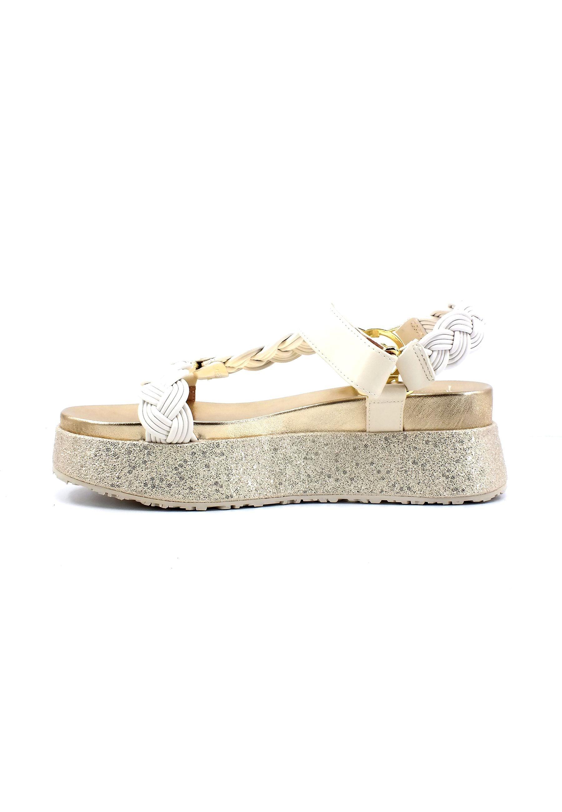 LIU JO Frida 20 Sandalo Donna White Butter SA3021EX014 - Sandrini Calzature e Abbigliamento