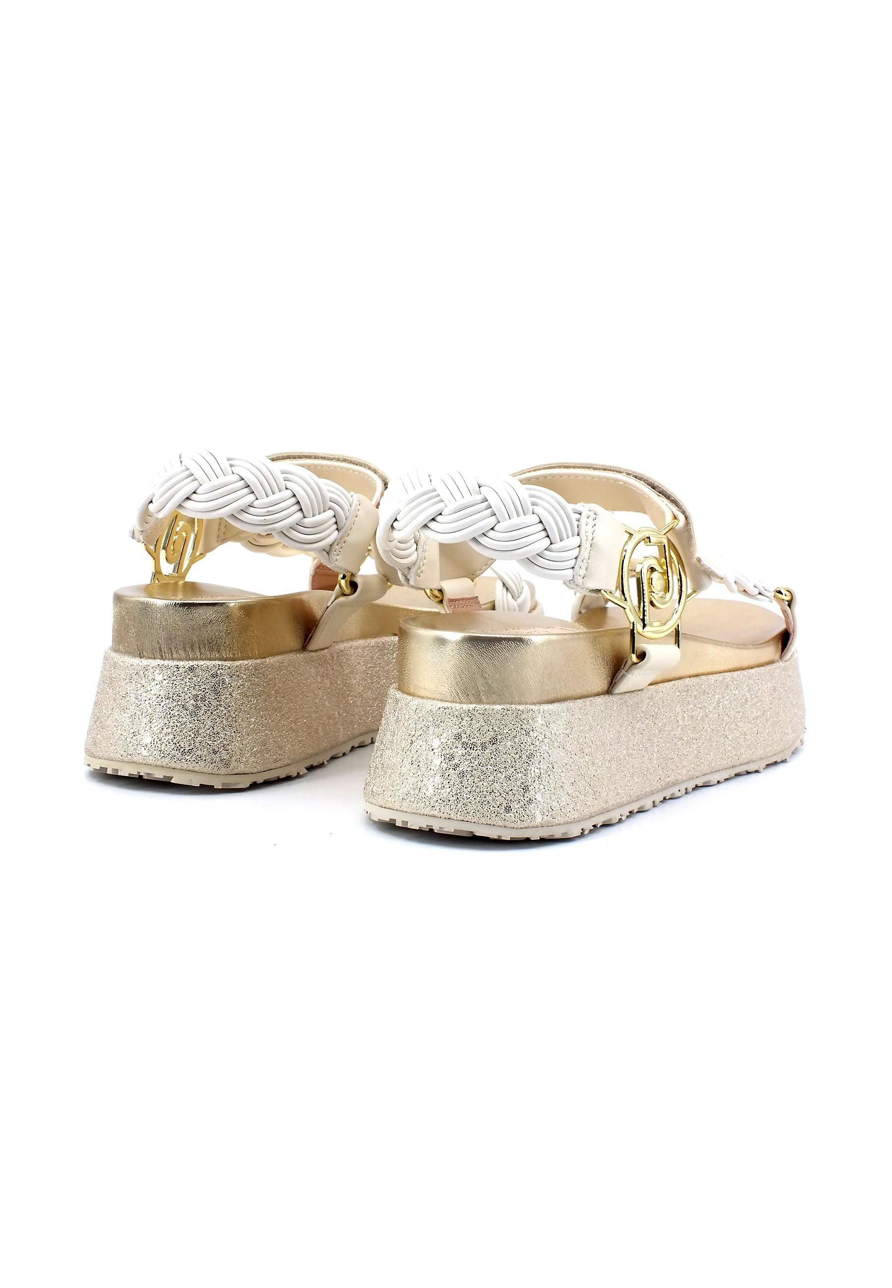 LIU JO Frida 20 Sandalo Donna White Butter SA3021EX014 - Sandrini Calzature e Abbigliamento