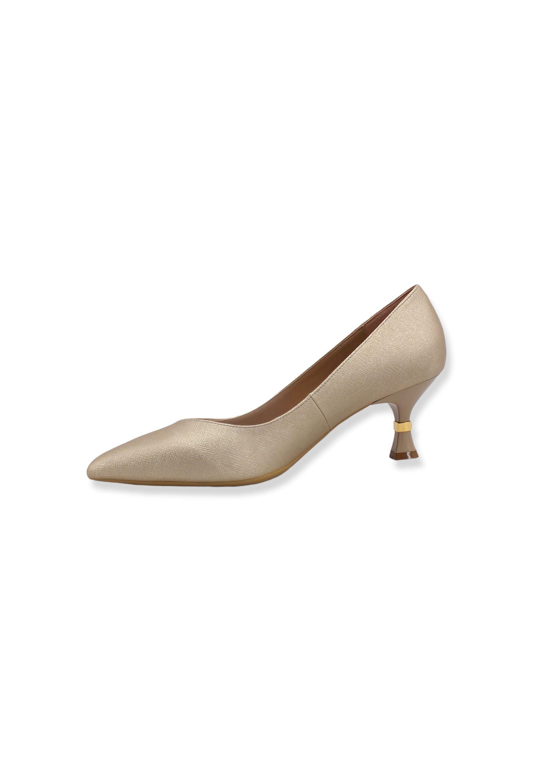 LIU JO Gaia 10 Saffiano Dècolletè Light Gold SF2265EX076 - Sandrini Calzature e Abbigliamento