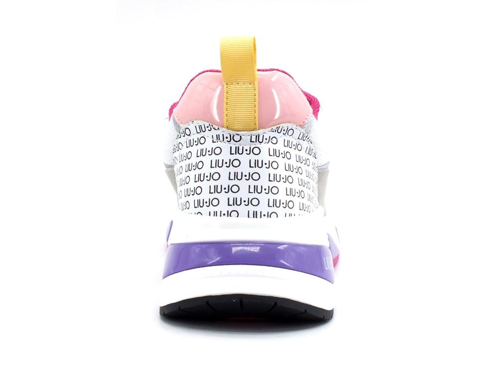 LIU JO Hoa 01 Sneakers Donna Glitter Plaster White Multi BF0017PX097 - Sandrini Calzature e Abbigliamento
