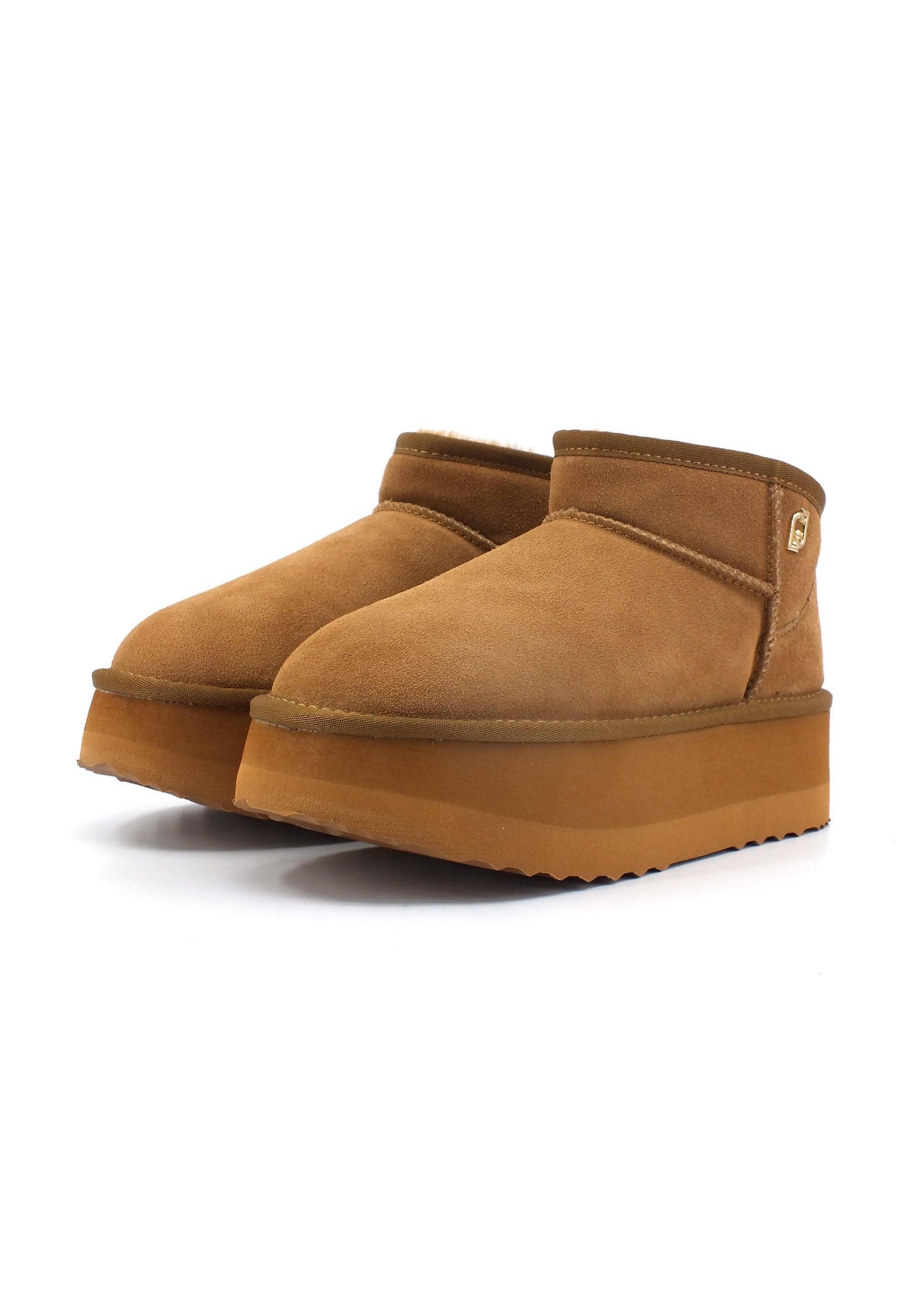 LIU JO Jane 01 Stivaletto Pelo Donna Cognac Marrone SA4051PX002 - Sandrini Calzature e Abbigliamento