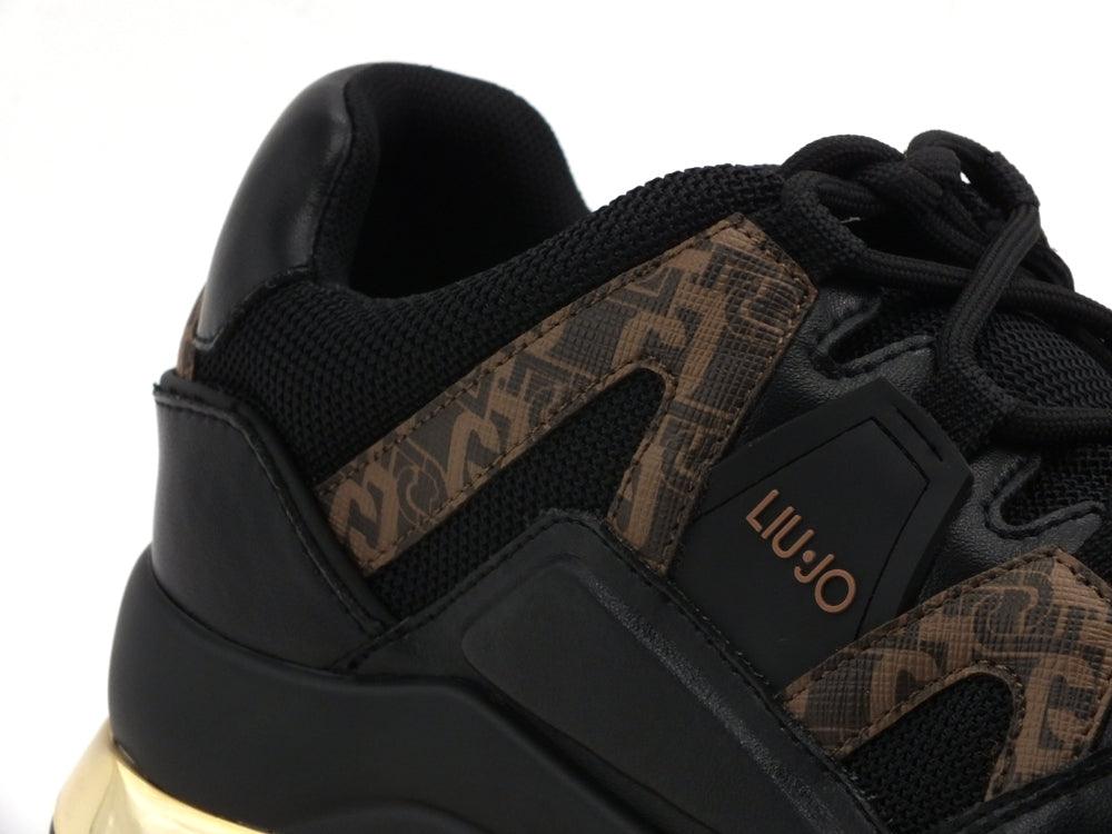 LIU JO Karlie 45 Sneakers Loghi Black BF0083EX054 - Sandrini Calzature e Abbigliamento