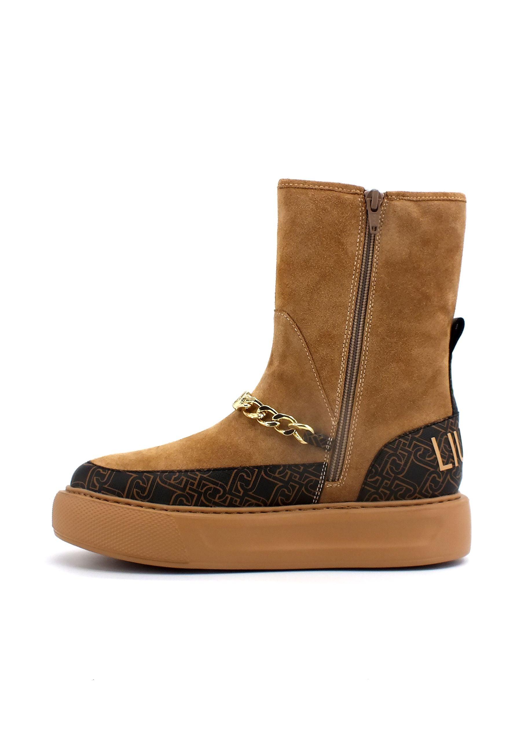 LIU JO Kylie 07 Ankle Boot Stivaletto Donna Cognac BF2231PX172 - Sandrini Calzature e Abbigliamento