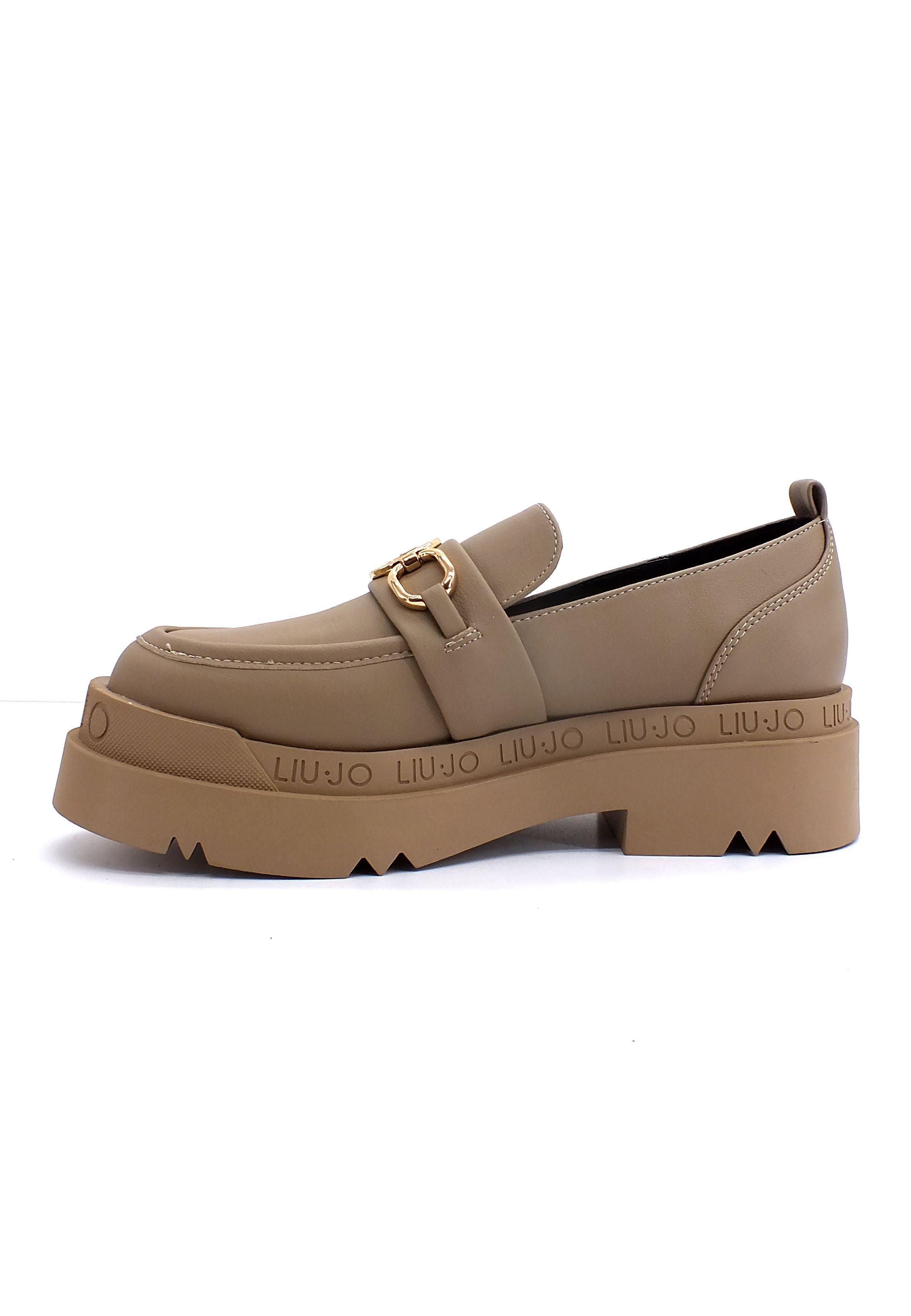 LIU JO Love 35 Mocassino Donna Beige Taupe SF2259EX014 - Sandrini Calzature e Abbigliamento