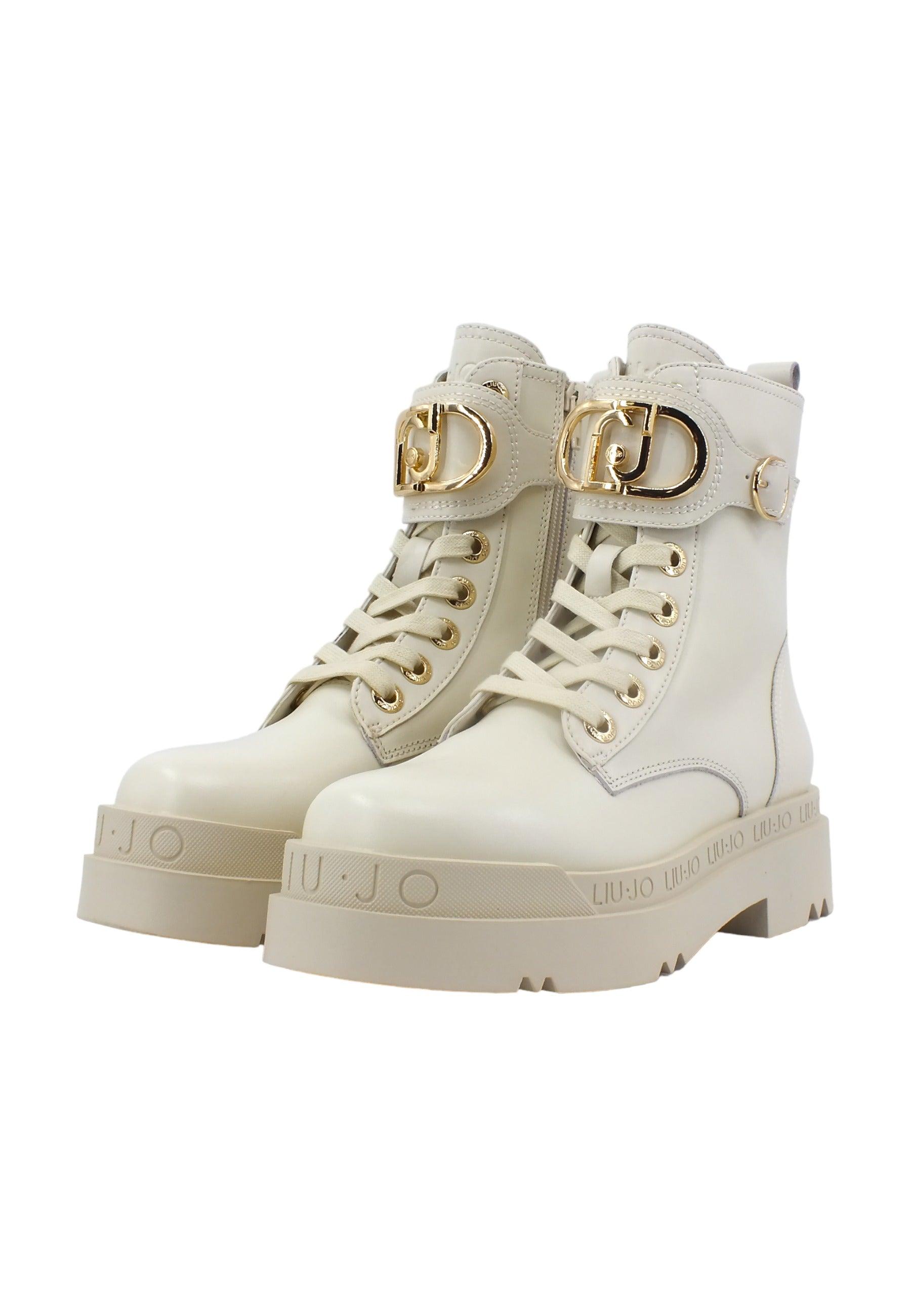 LIU JO Love 40 Stivaletto Donna Ivory Bianco SF3037P0102 - Sandrini Calzature e Abbigliamento