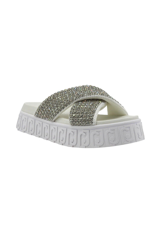 LIU JO Lovely Sandal 02 Ciabatta Donna White BA4133TX421 - Sandrini Calzature e Abbigliamento