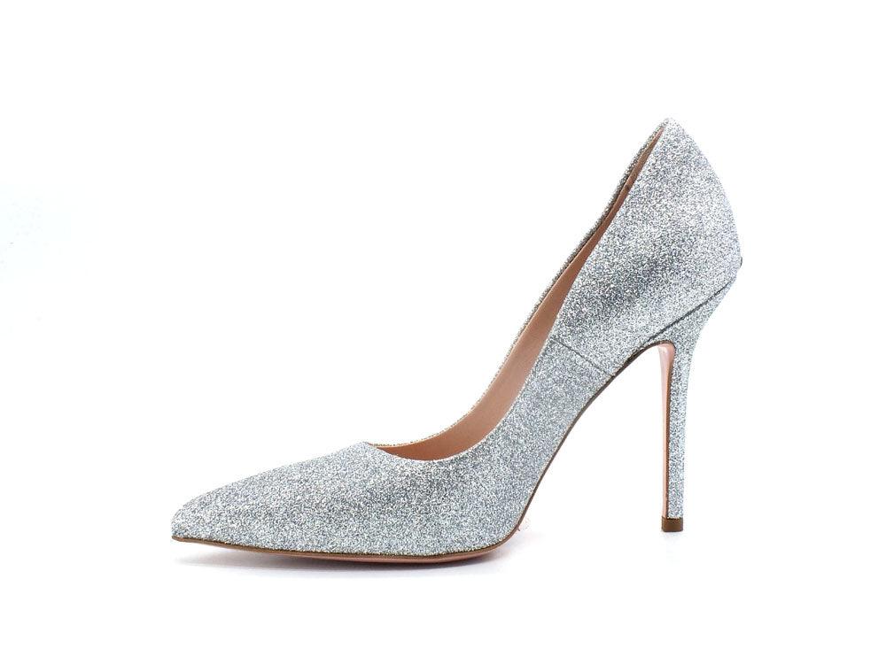 LIU JO Marilyn 11 Dècollète Glitter T105 Tacco Silver Argento SXX601TX007 - Sandrini Calzature e Abbigliamento