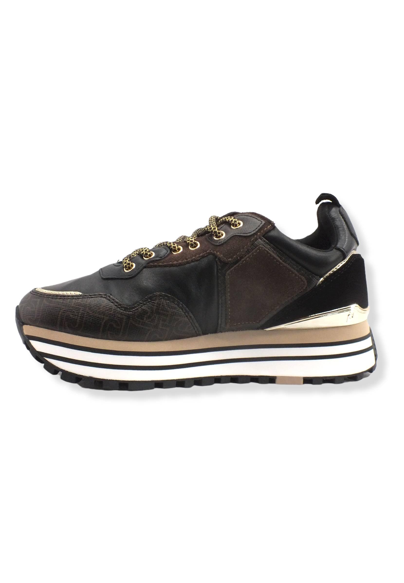 LIU JO Maxi Wonder 01 Sneaker Donna Black BF2095PX141 - Sandrini Calzature e Abbigliamento