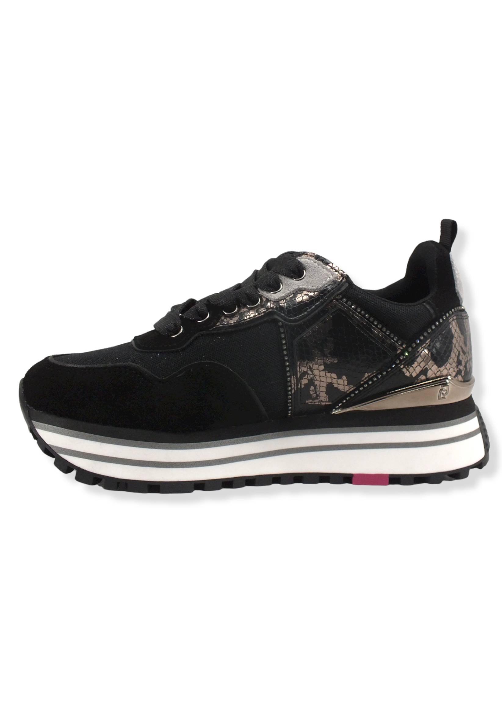 LIU JO Maxi Wonder 24 Sneaker Donna Black BF2103PX300 - Sandrini Calzature e Abbigliamento