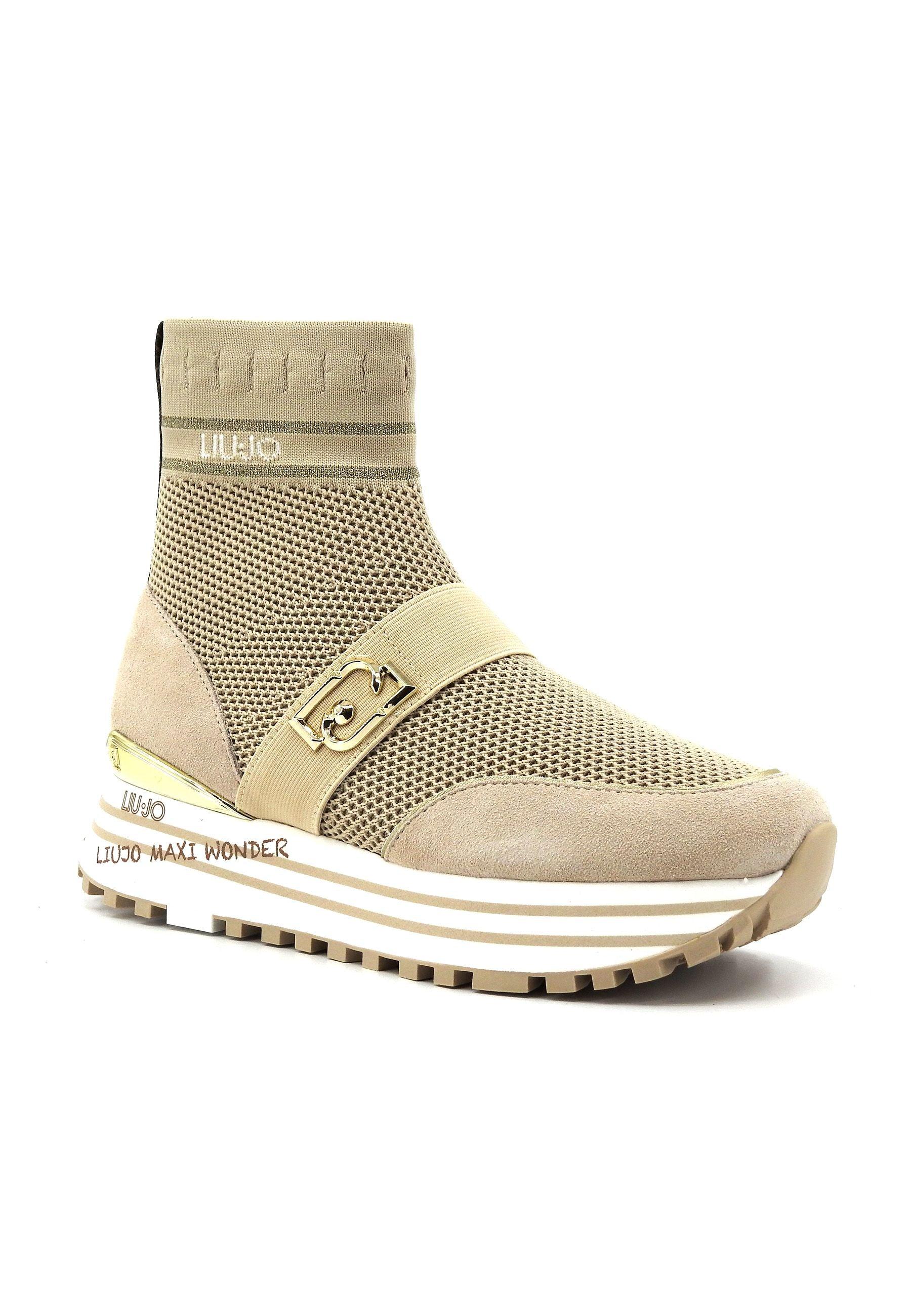 LIU JO Maxi Wonder 75 Sneaker Donna Savana Beige BA4061TX397 - Sandrini Calzature e Abbigliamento