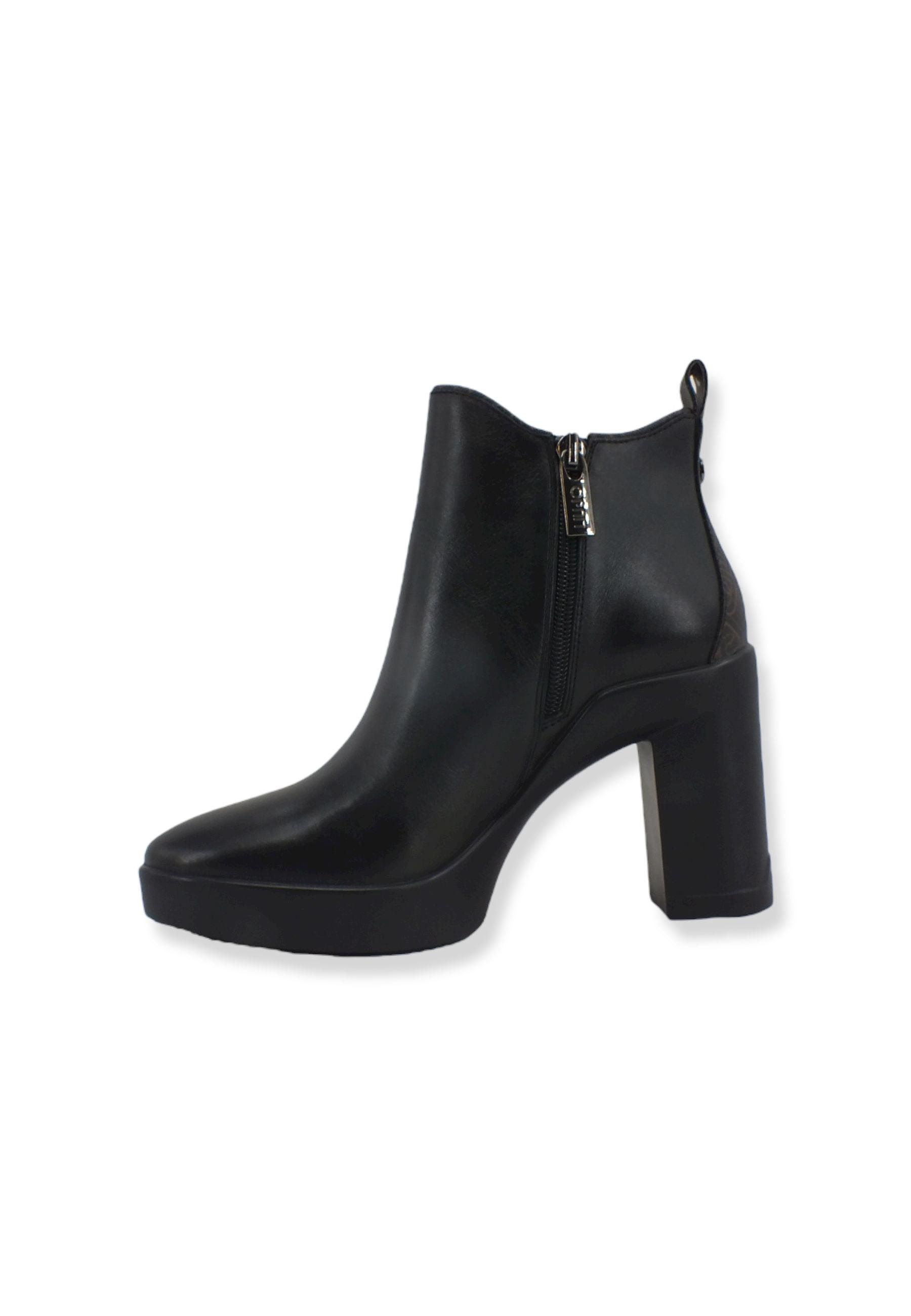 LIU JO Now 29 Stivaletto Tacco Largo Donna Black Brown SF2027PX141 - Sandrini Calzature e Abbigliamento