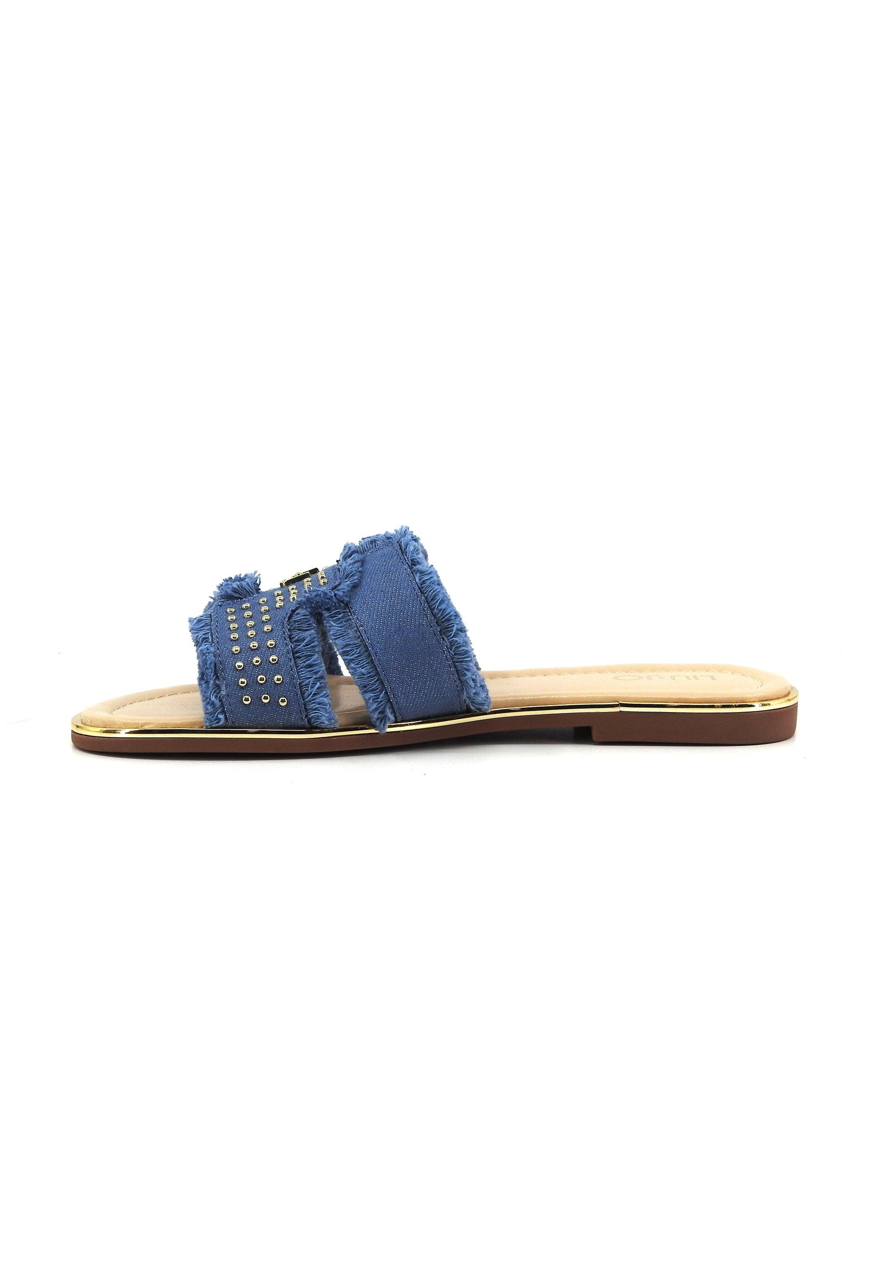LIU JO Sally 176 Ciabatta Donna Denim Blu 4A4711TX029 - Sandrini Calzature e Abbigliamento