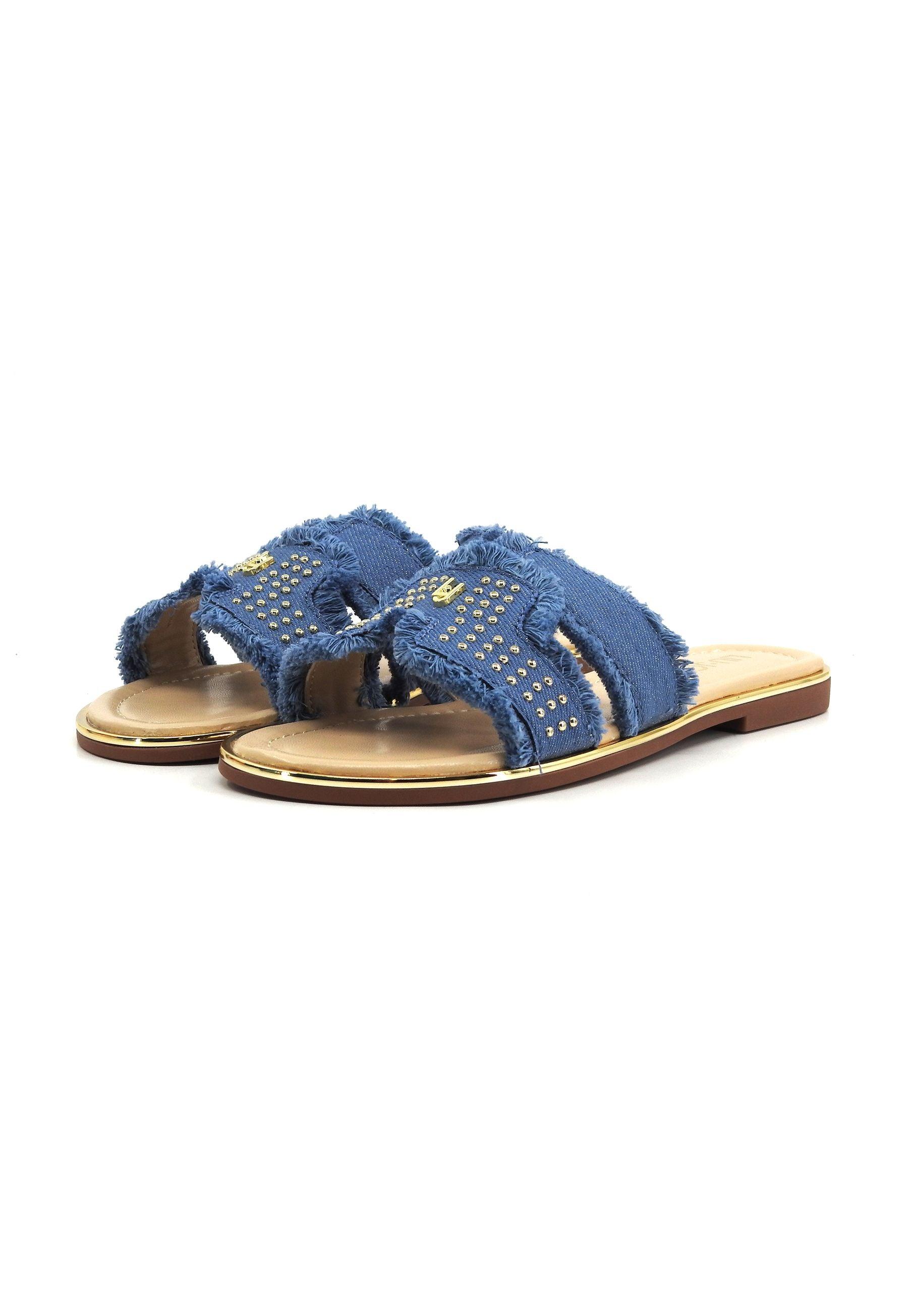 LIU JO Sally 176 Ciabatta Donna Denim Blu 4A4711TX029 - Sandrini Calzature e Abbigliamento