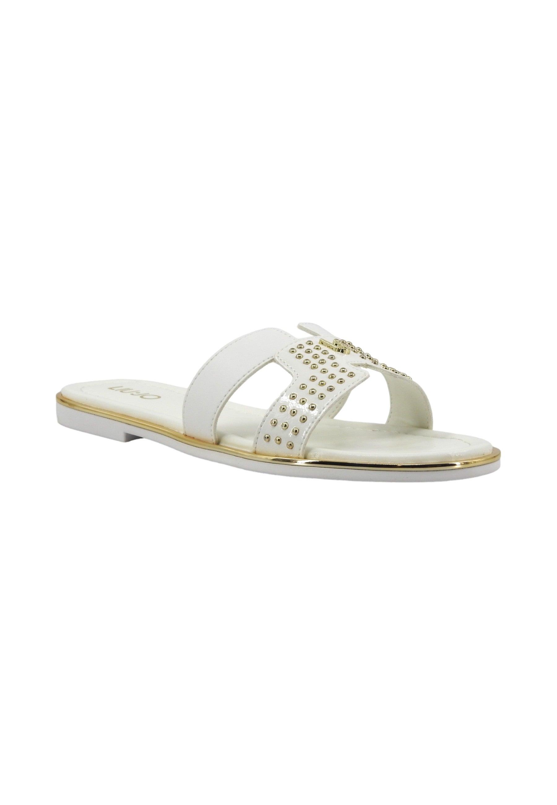 LIU JO Sally 176 Ciabatta Donna White 4A4711EX246 - Sandrini Calzature e Abbigliamento