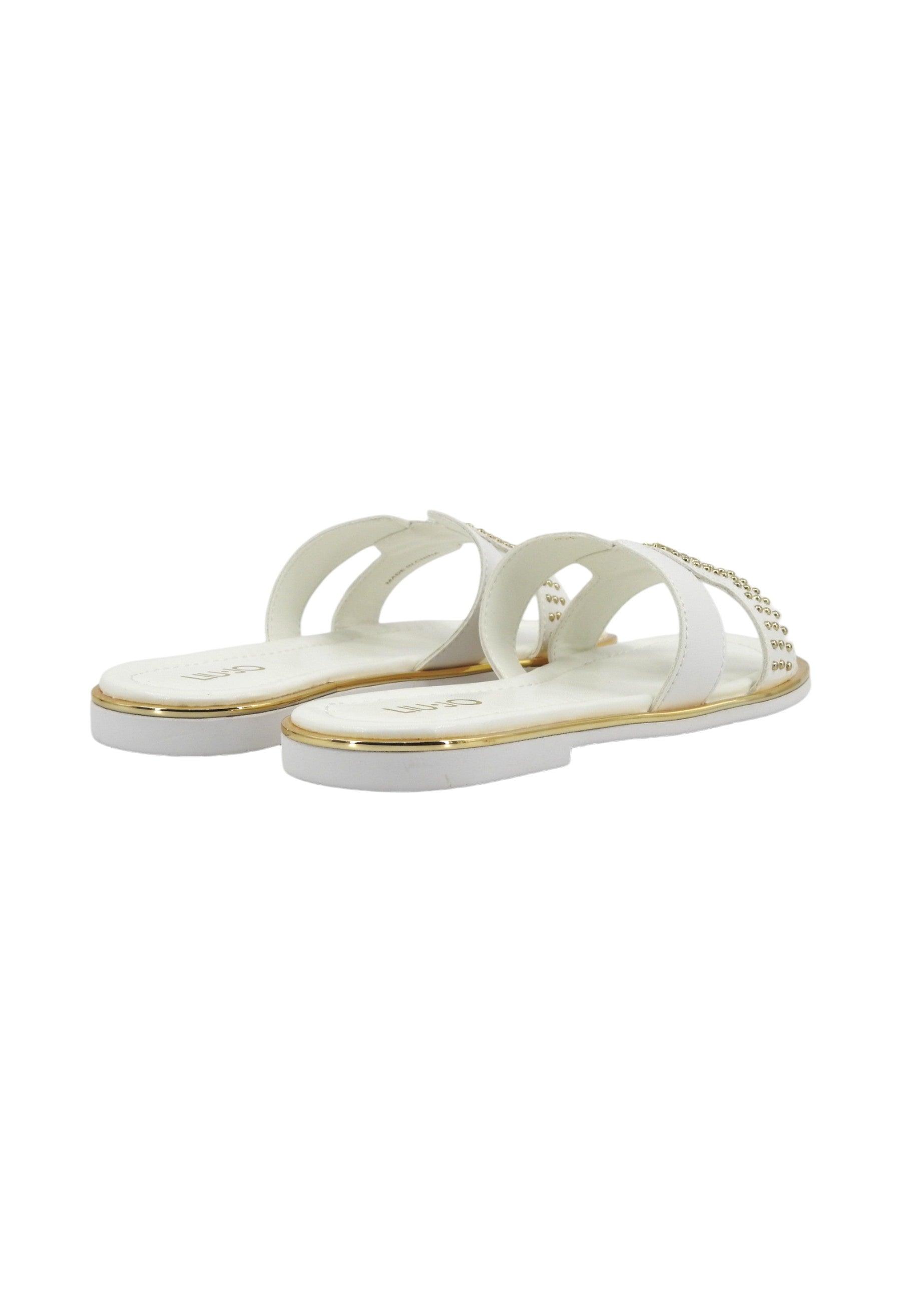 LIU JO Sally 176 Ciabatta Donna White 4A4711EX246 - Sandrini Calzature e Abbigliamento