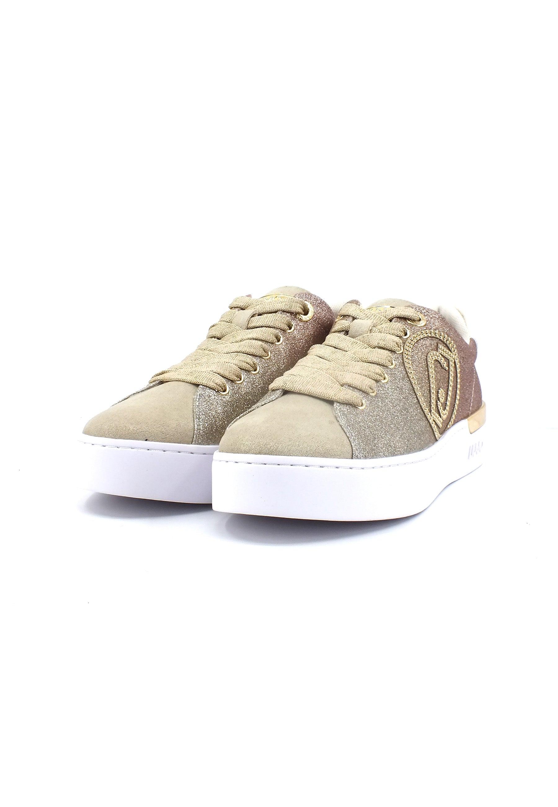 LIU JO Silvia 82 Sneaker Donna Oro Sand BA3015EX163 - Sandrini Calzature e Abbigliamento