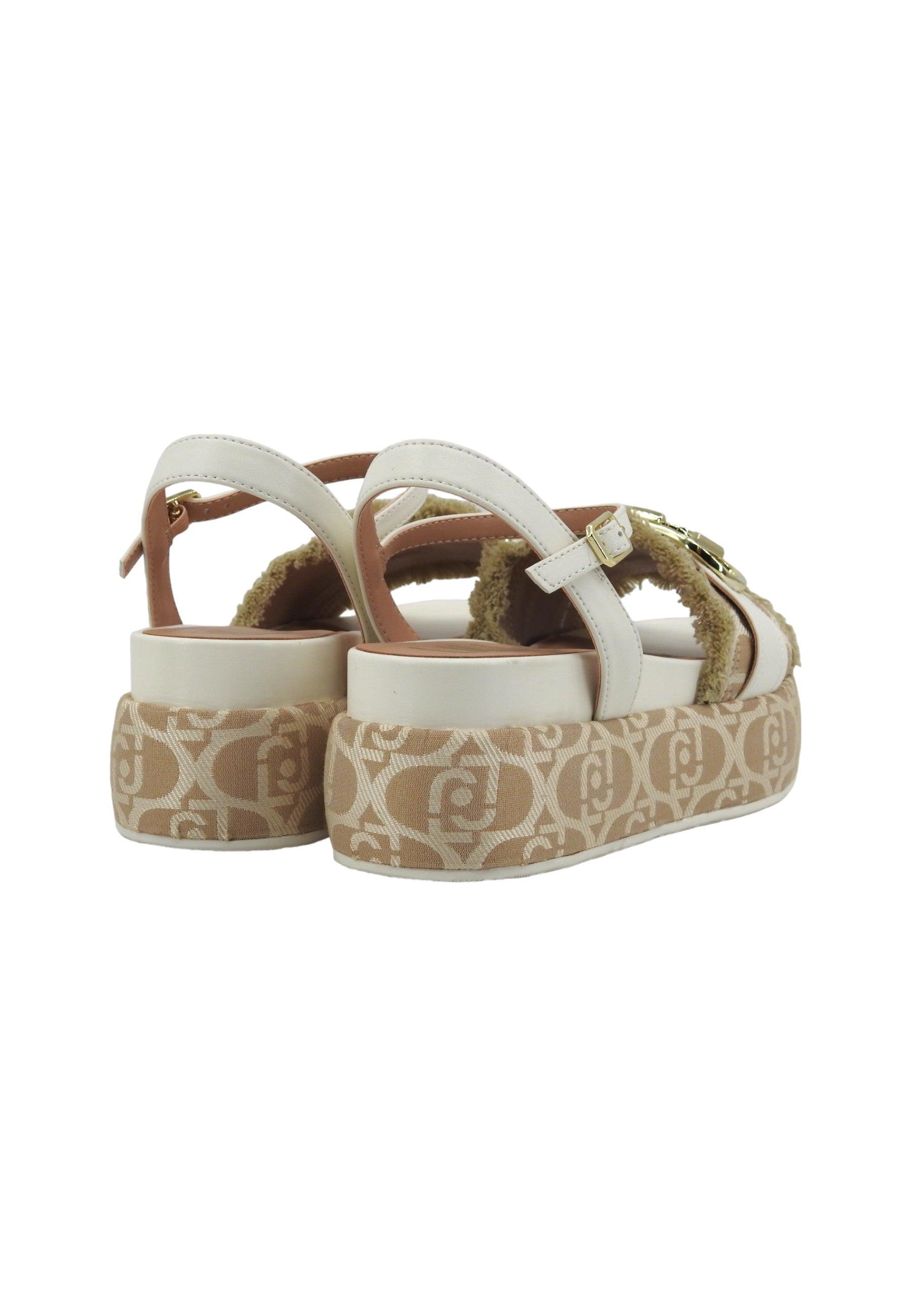 LIU JO Sommer 04 Sandalo Donna Beige White SA4155TX412 - Sandrini Calzature e Abbigliamento