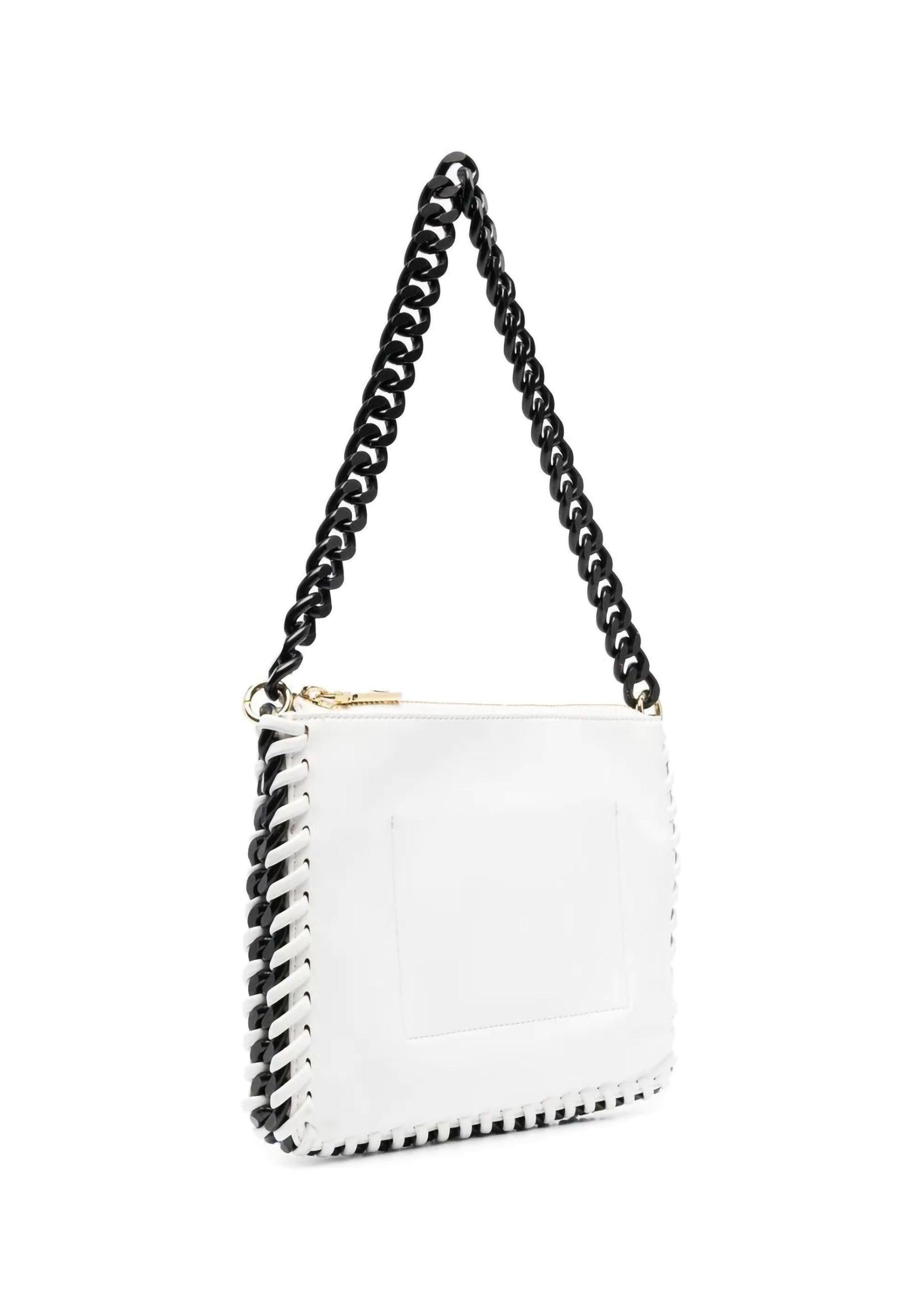 LOVE MOSCHINO Borsa Chain Bianco Nero JC4245PP0GKQ110A - Sandrini Calzature e Abbigliamento
