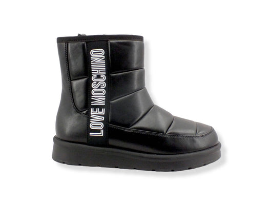 LOVE MOSCHINO Moonboot Doposci Donna Boot Winter Lamè Nero JA24103H1FJZF000 - Sandrini Calzature e Abbigliamento