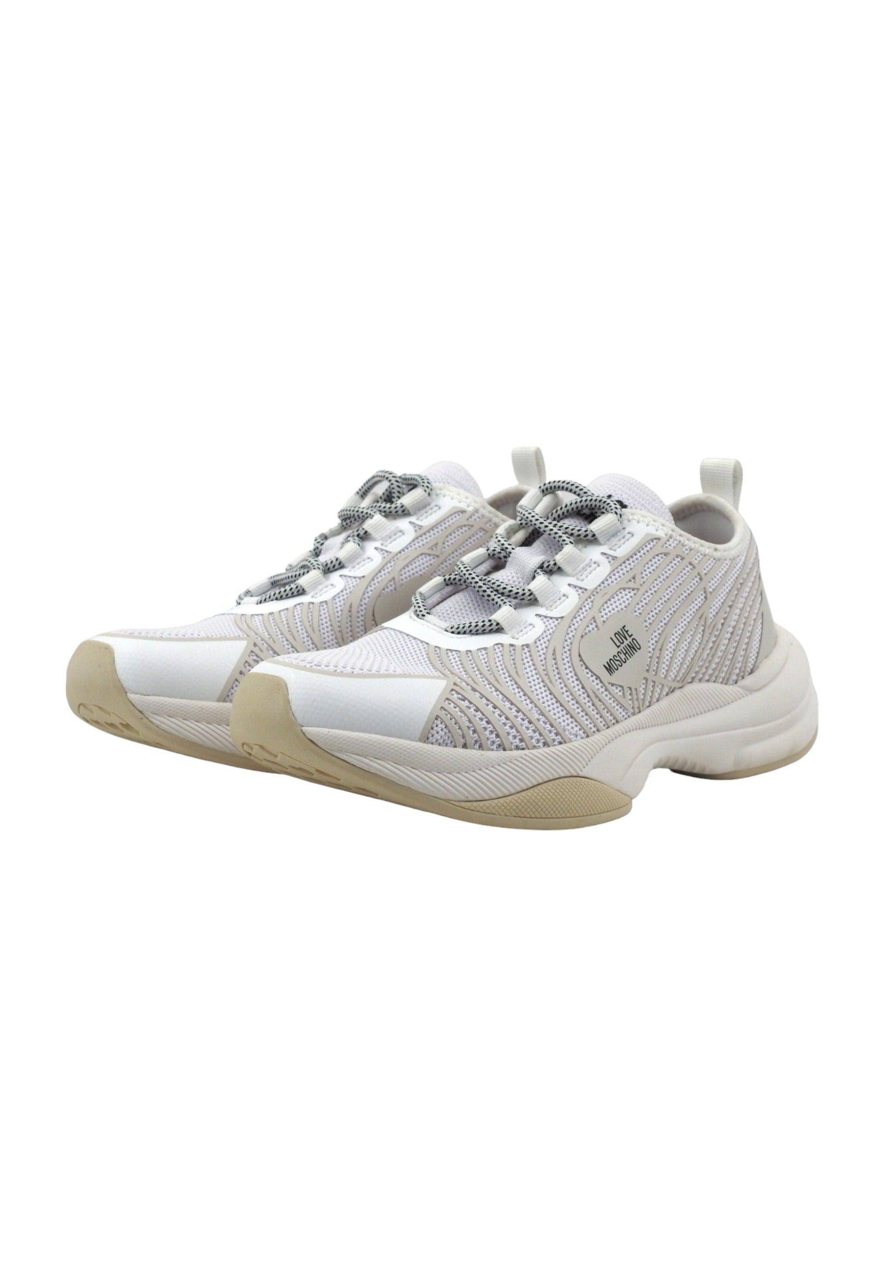 LOVE MOSCHINO Sneaker Donna Bianco Latte JA15315G1IIZX10B - Sandrini Calzature e Abbigliamento
