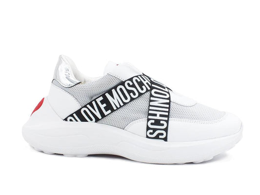 LOVE MOSCHINO Sneaker Running Bianco JA15166G1BIN101A - Sandrini Calzature e Abbigliamento
